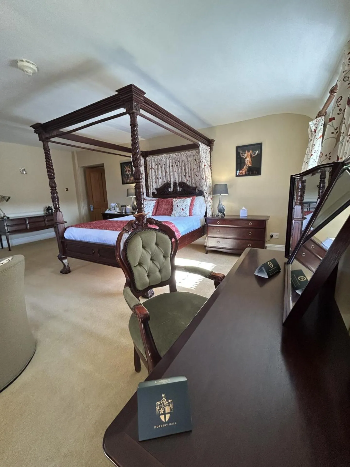 Photo of the whole room, Bed in Moresby Hall Country House Hotel