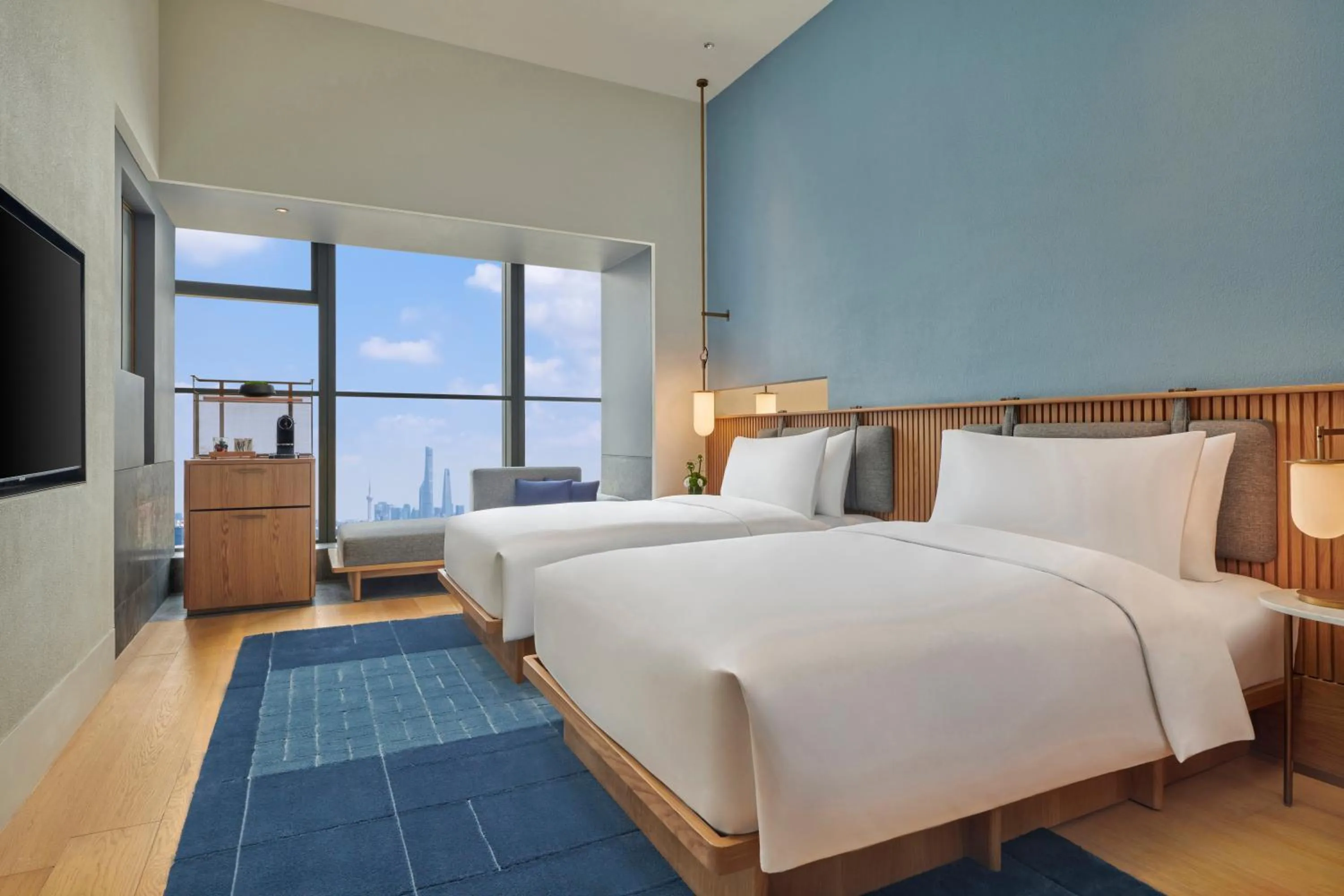 Bedroom, Bed in Artyzen NEW BUND 31 Shanghai Qiantan