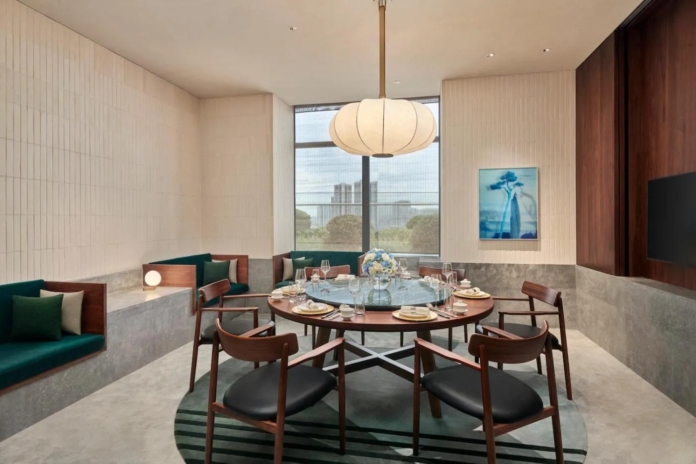 Dining area in Artyzen NEW BUND 31 Shanghai Qiantan