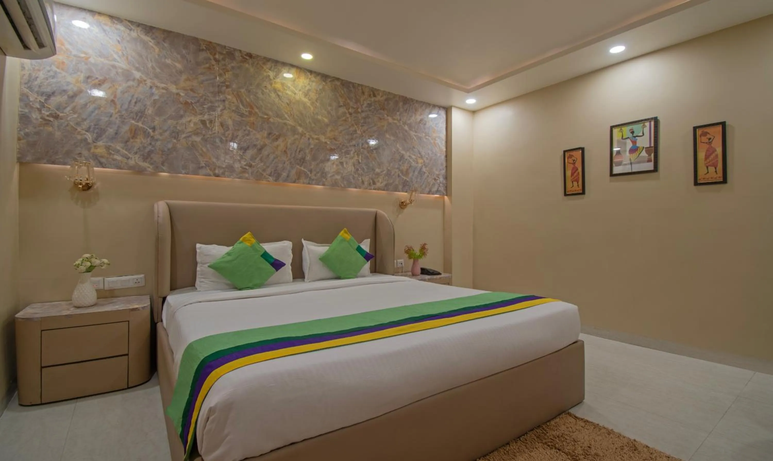 Bed in Treebo Trend Mr J - Sec 51