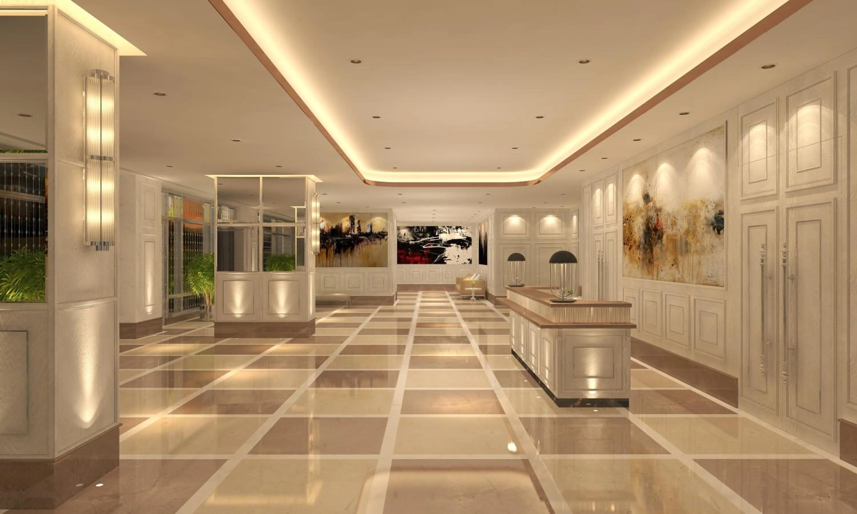Lobby or reception in Aurika, Mumbai International Airport - Luxury by Lemon Tree Hotels