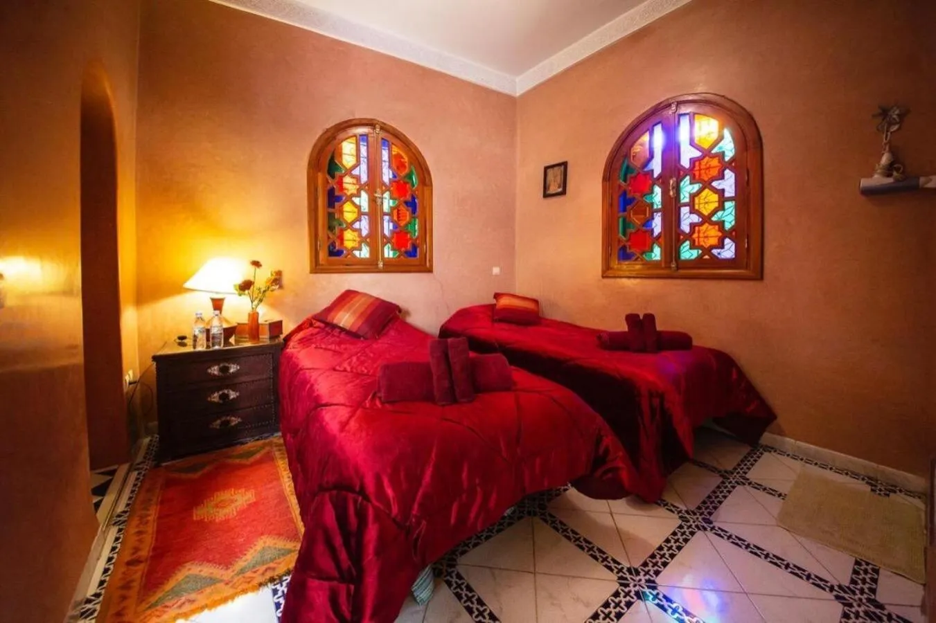 Bedroom, Bed in La lune de Marrakech Riad