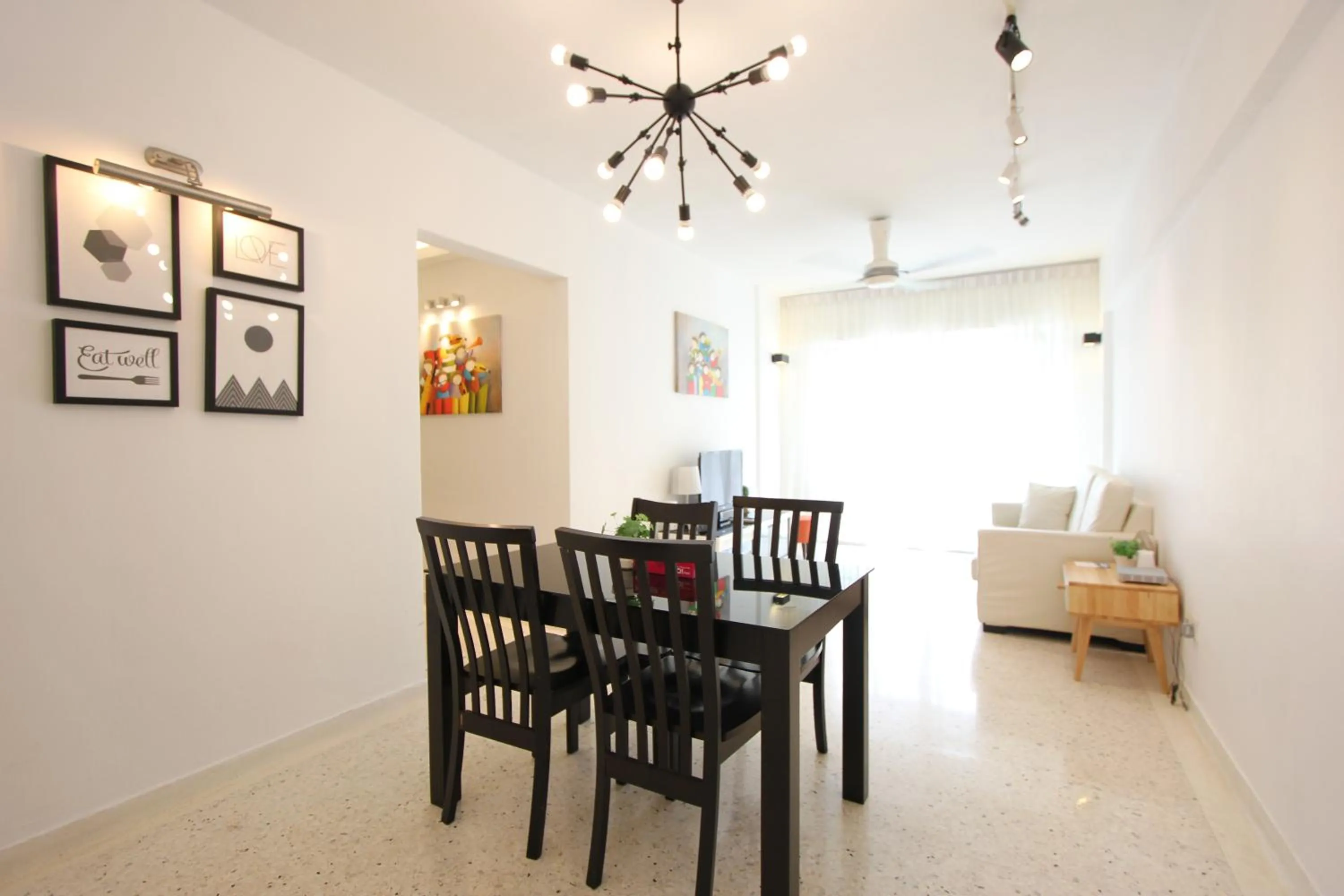 Dining area in Cosy Stay Melaka