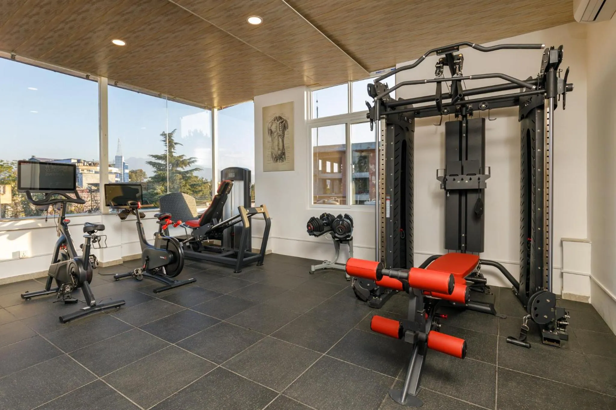 Fitness centre/facilities in Shaligram Hotel