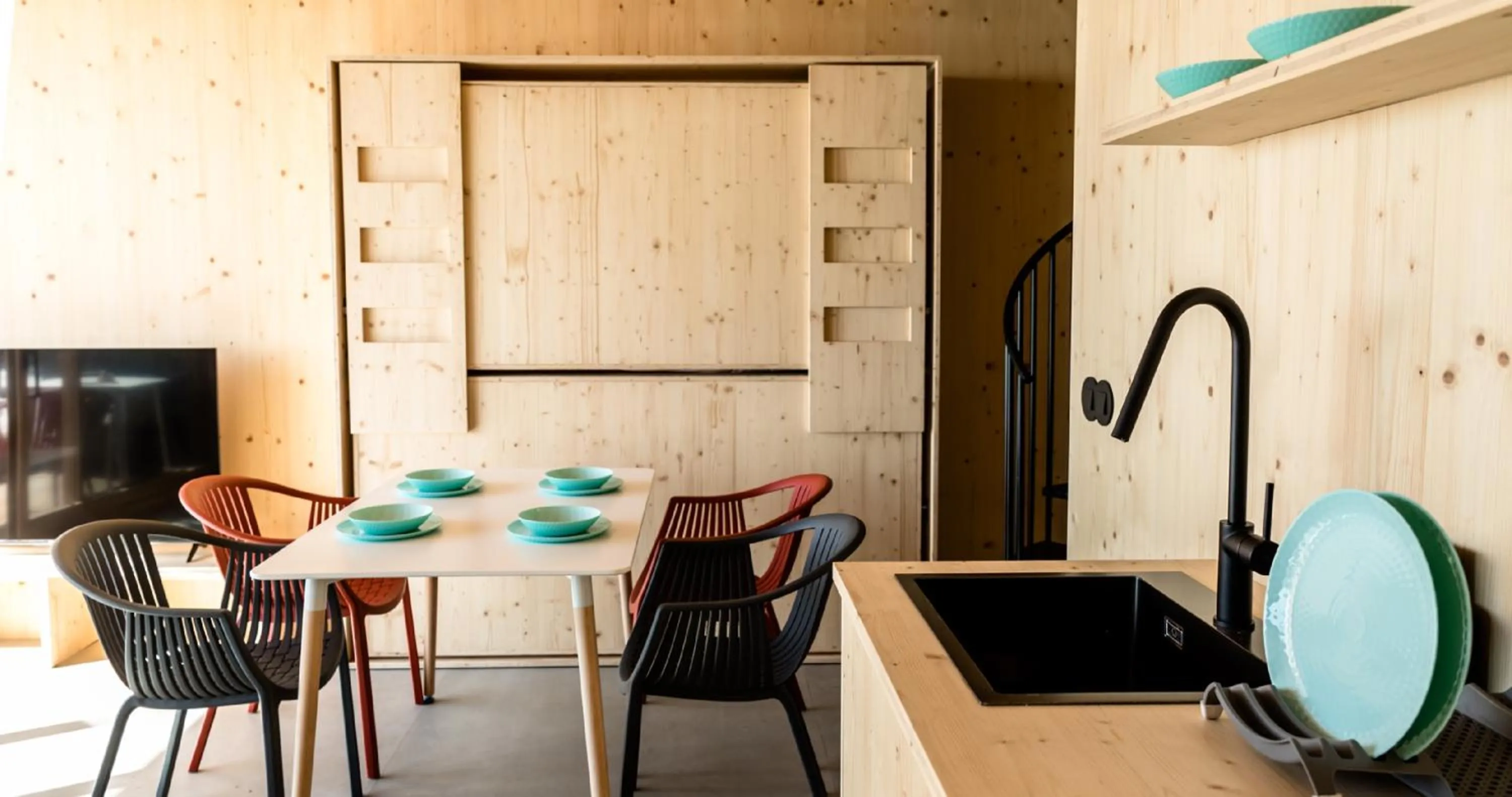 Kitchen or kitchenette in Doniños Nature