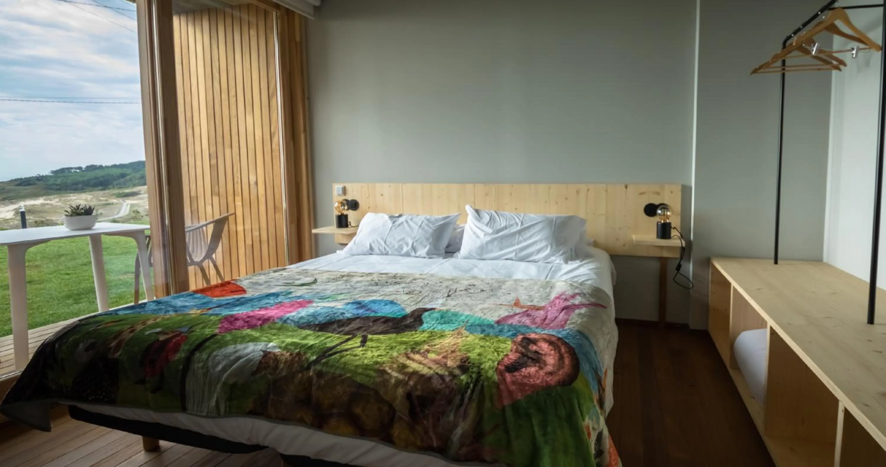 Bedroom, Bed in Doniños Nature