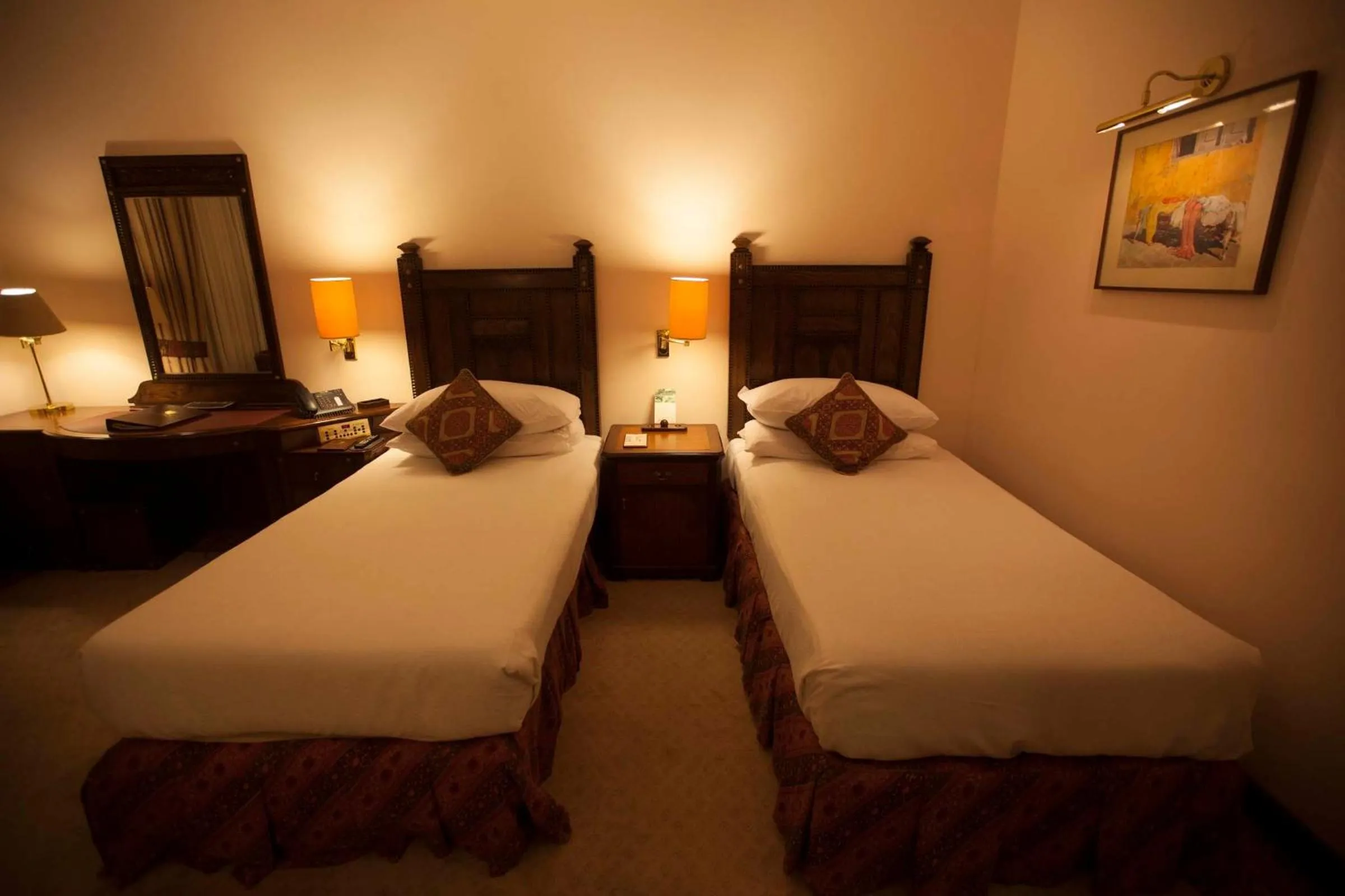 Bed in Islamabad Serena Hotel