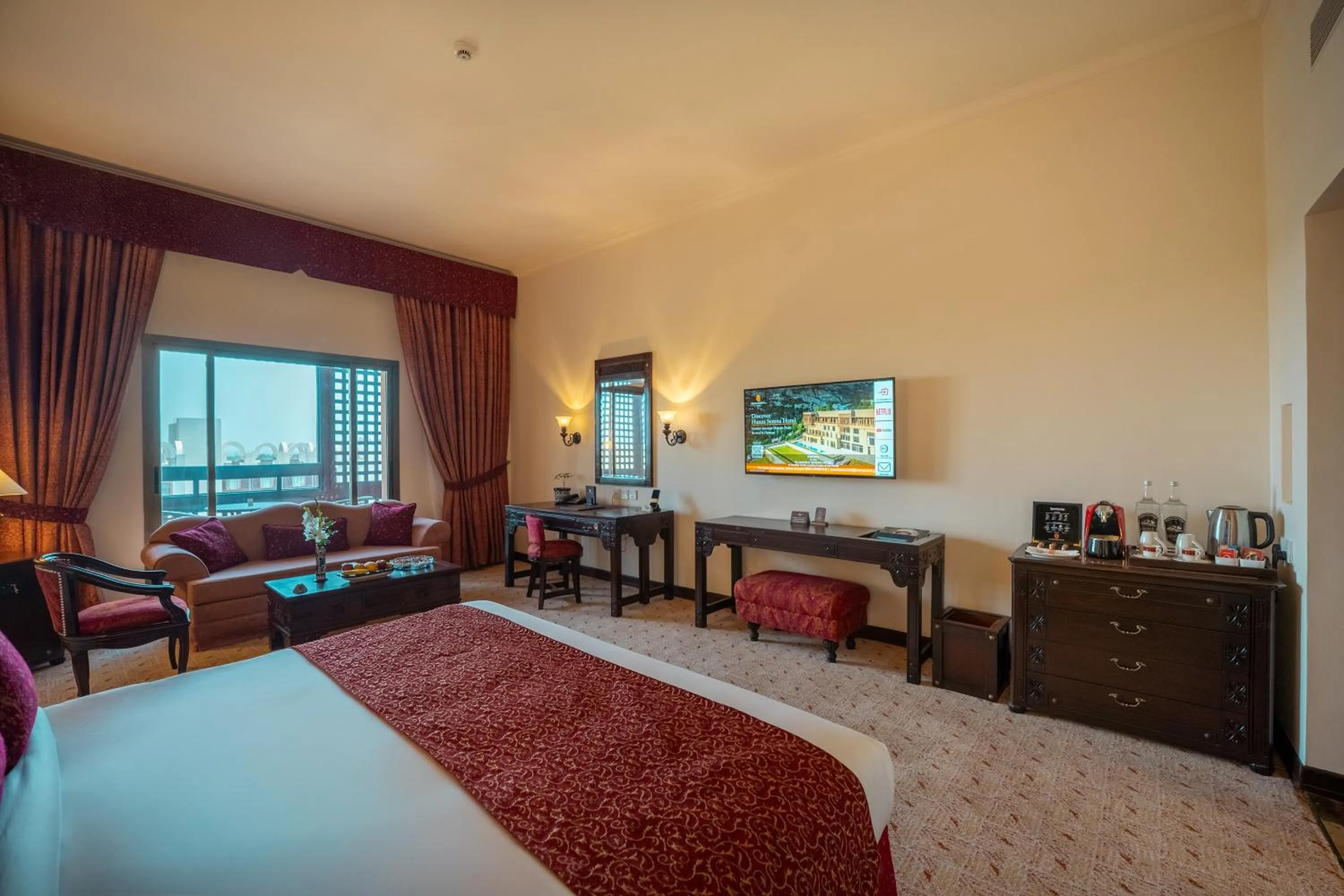 View (from property/room), Bed in Islamabad Serena Hotel