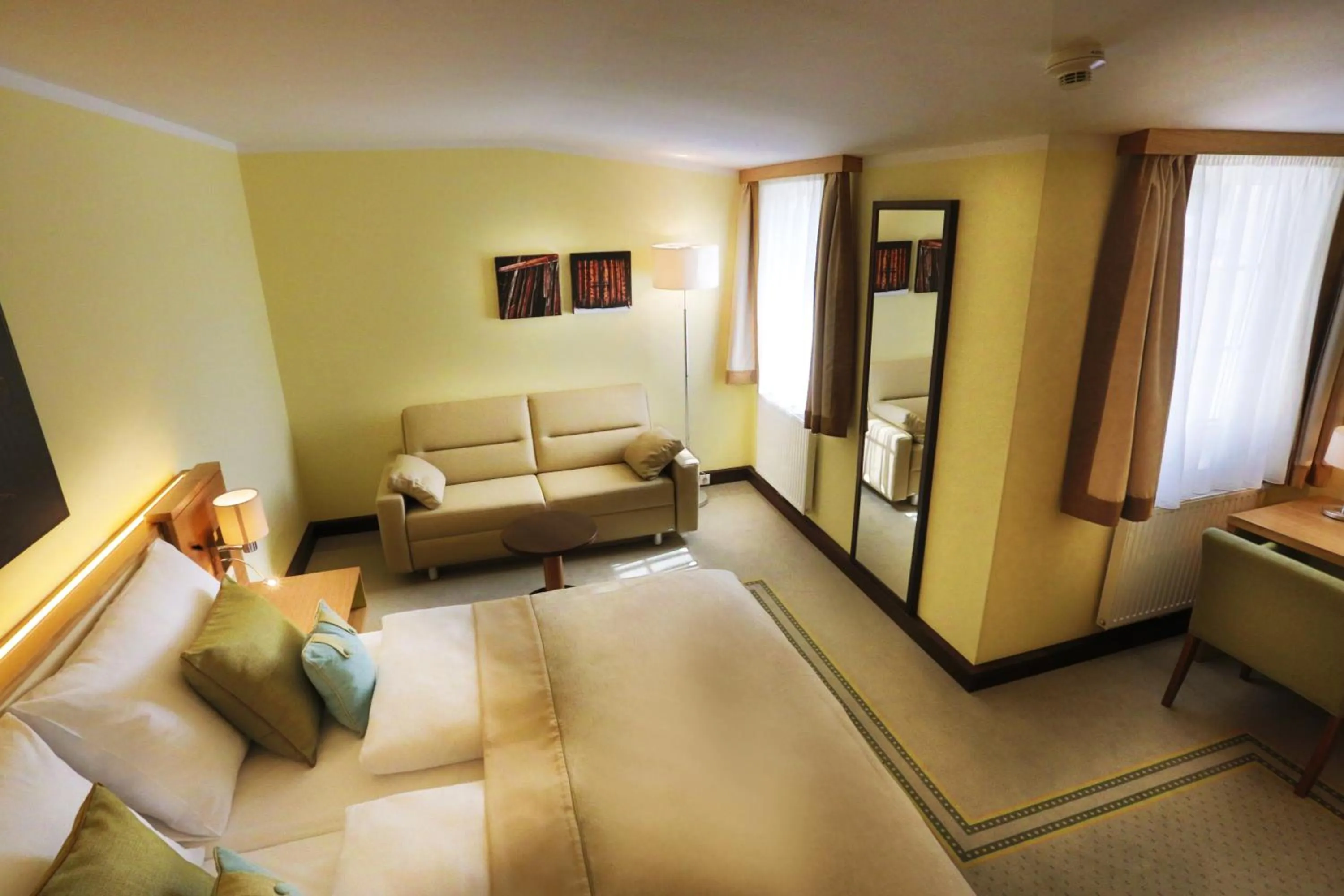 Photo of the whole room, Bed in Hotel Leobersdorfer Hof