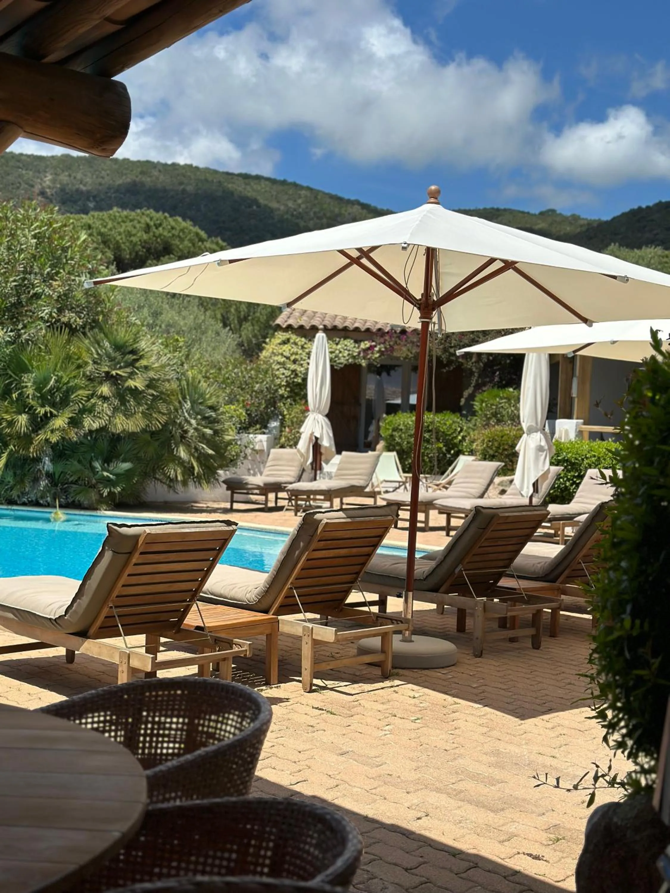 Swimming pool in Hôtel Palombaggia