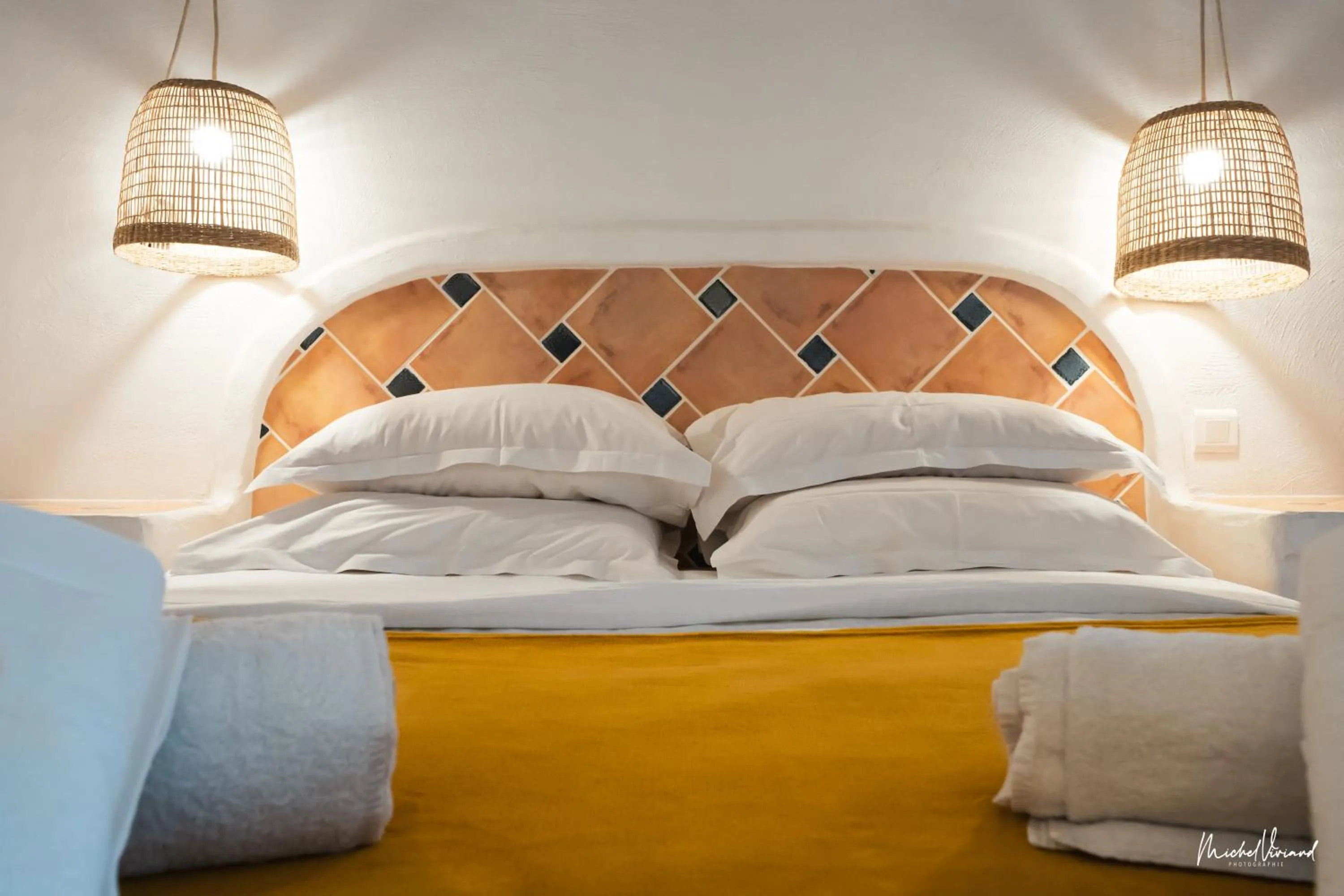 Bedroom, Bed in Hôtel Palombaggia