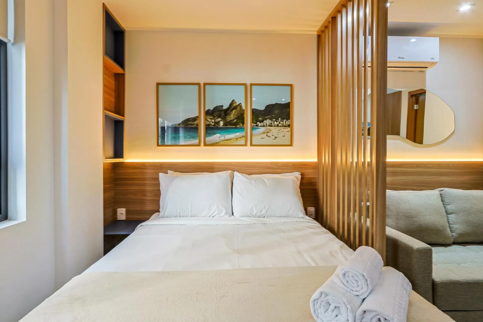 Bedroom, Bed in 360 Rio Santos Dumont