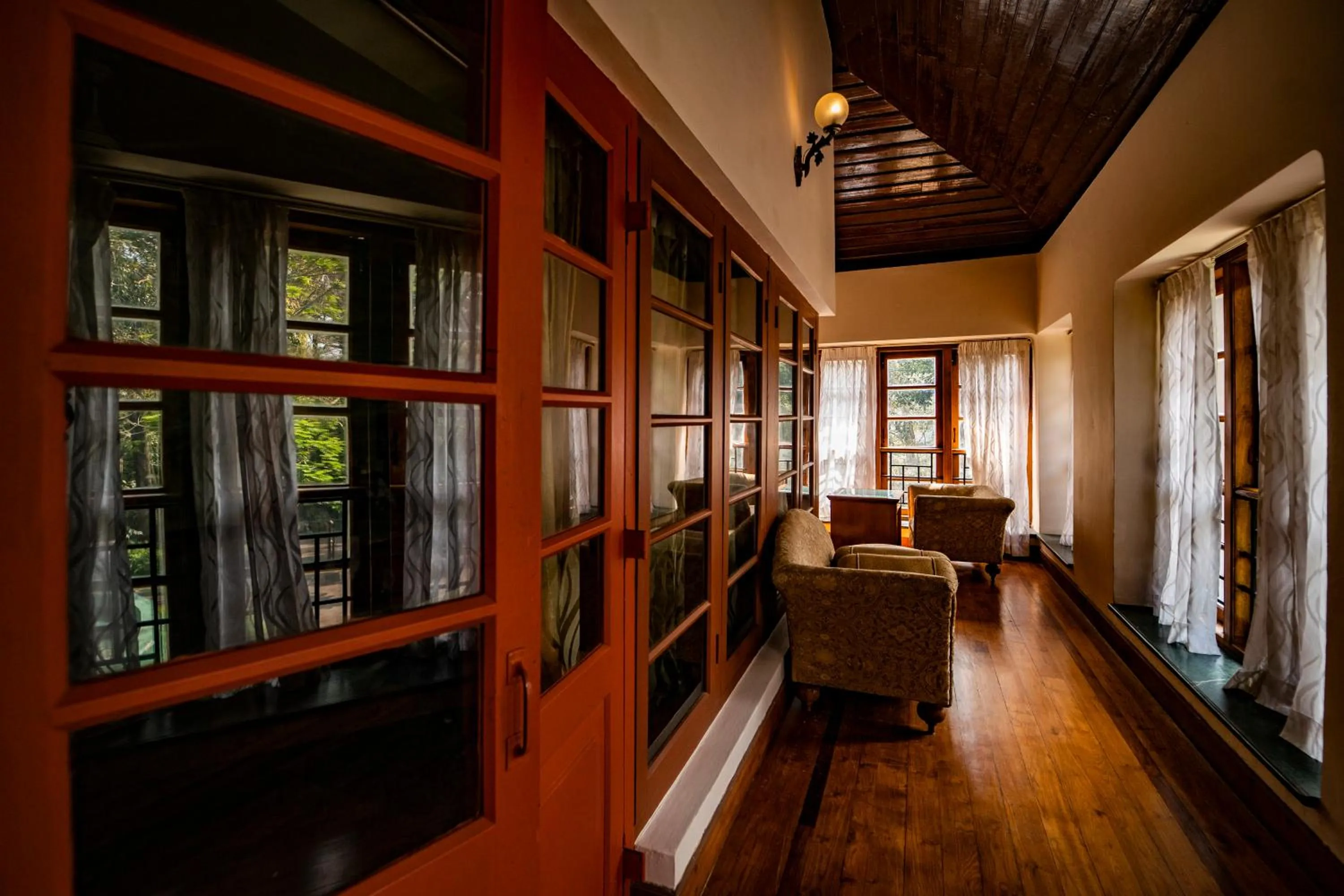 Seating area in Aranya Nivas