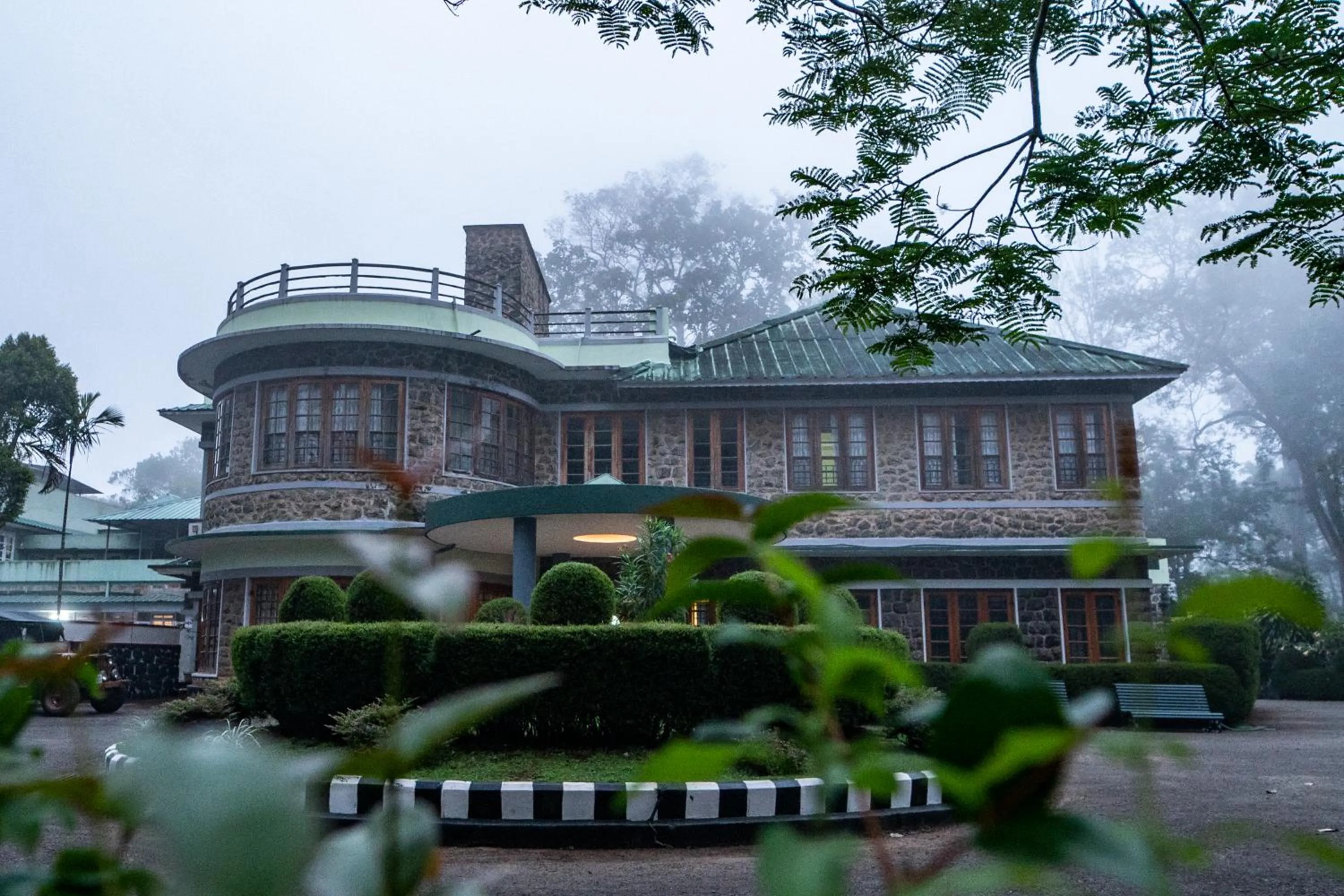 Facade/entrance in Aranya Nivas