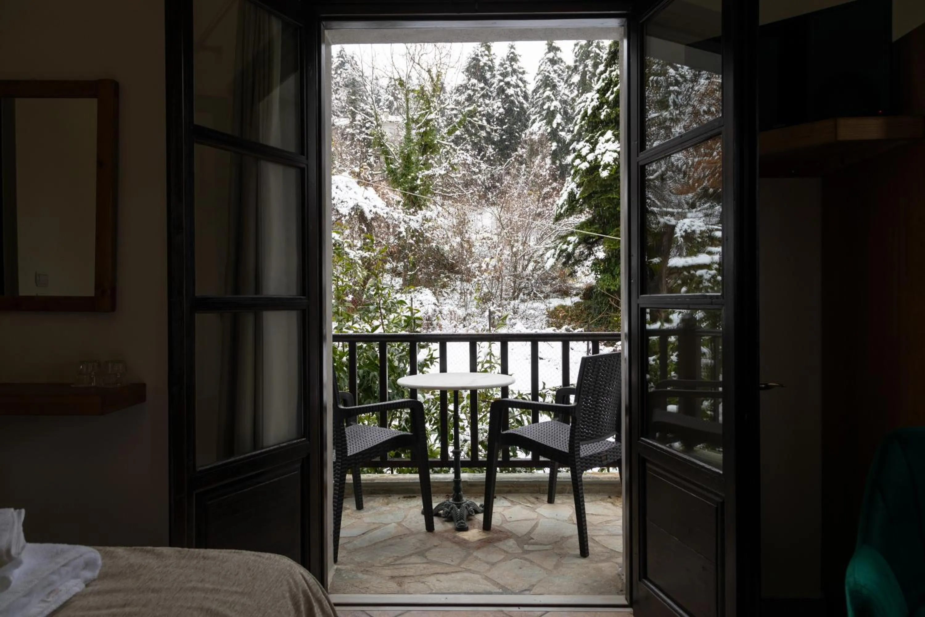 Bed in Hotel Katafigio
