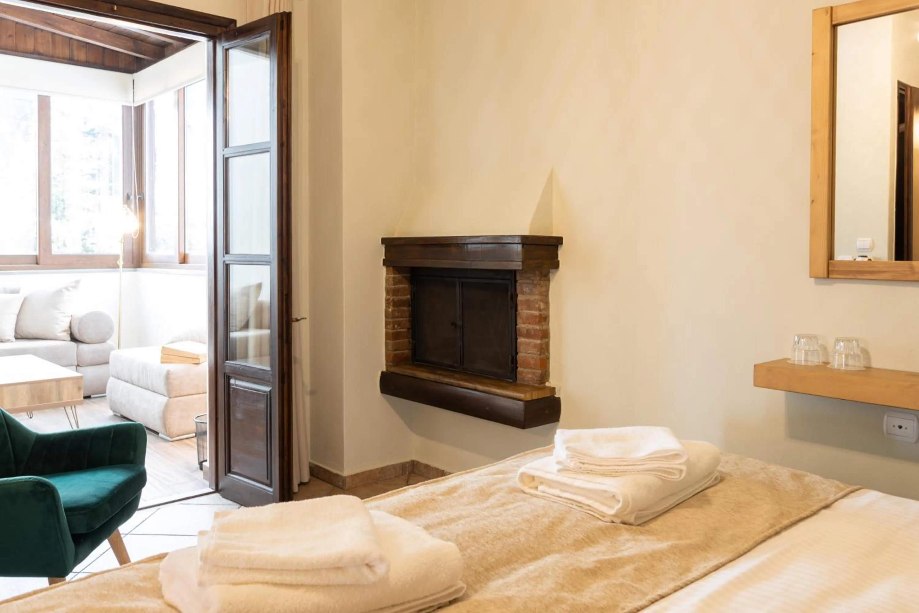 Bed in Hotel Katafigio