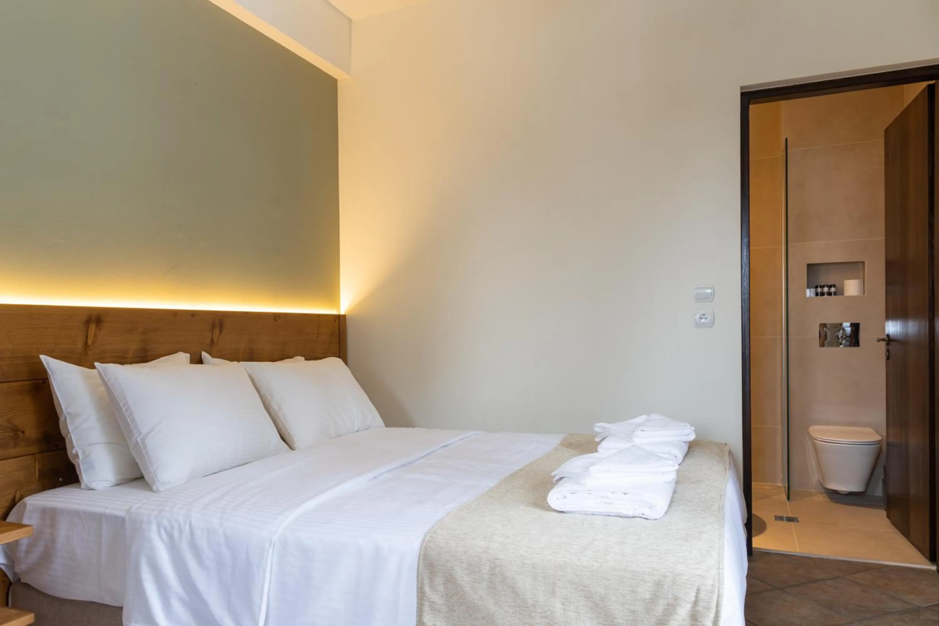 Bed in Hotel Katafigio