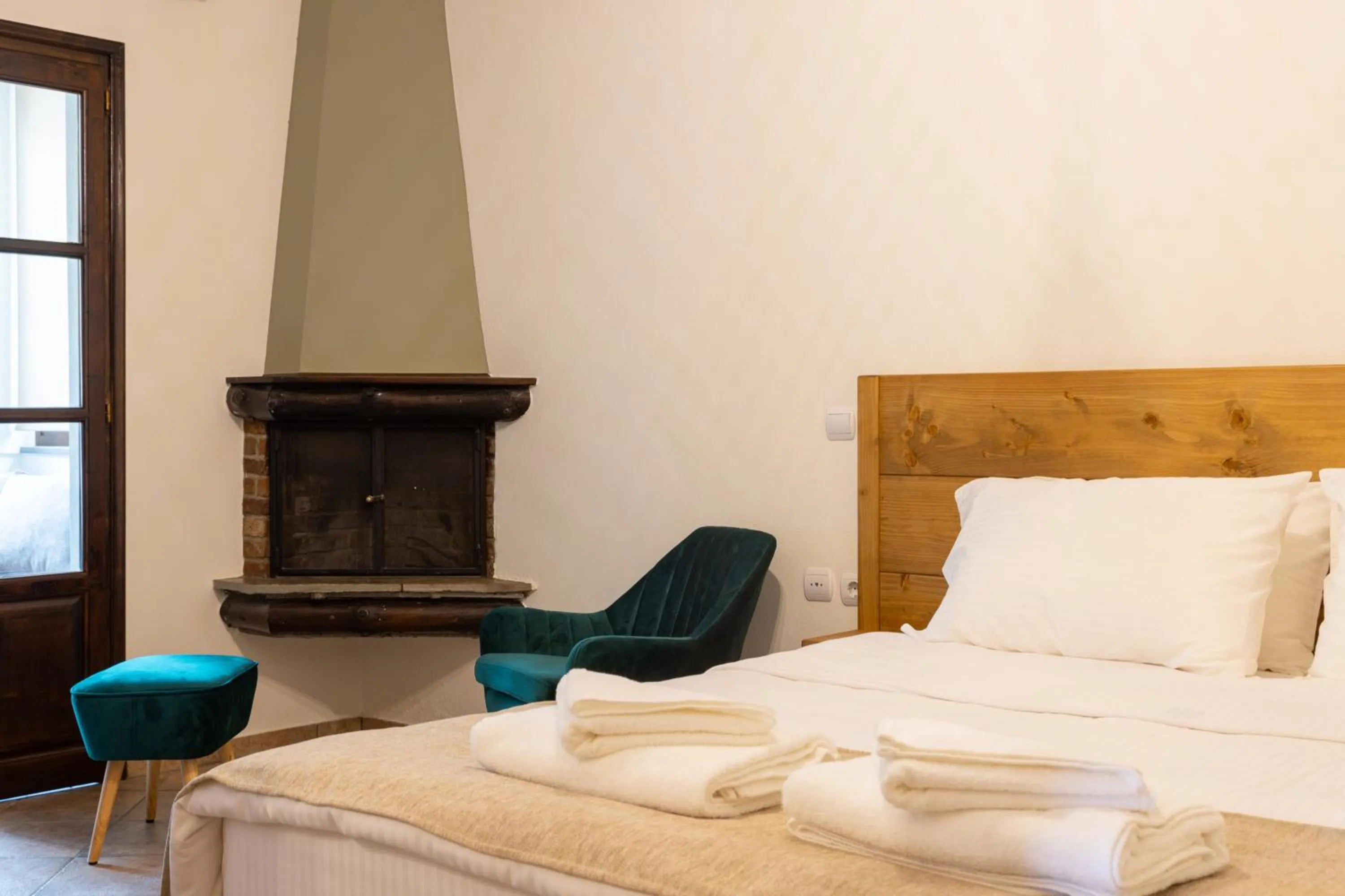 Bed in Hotel Katafigio