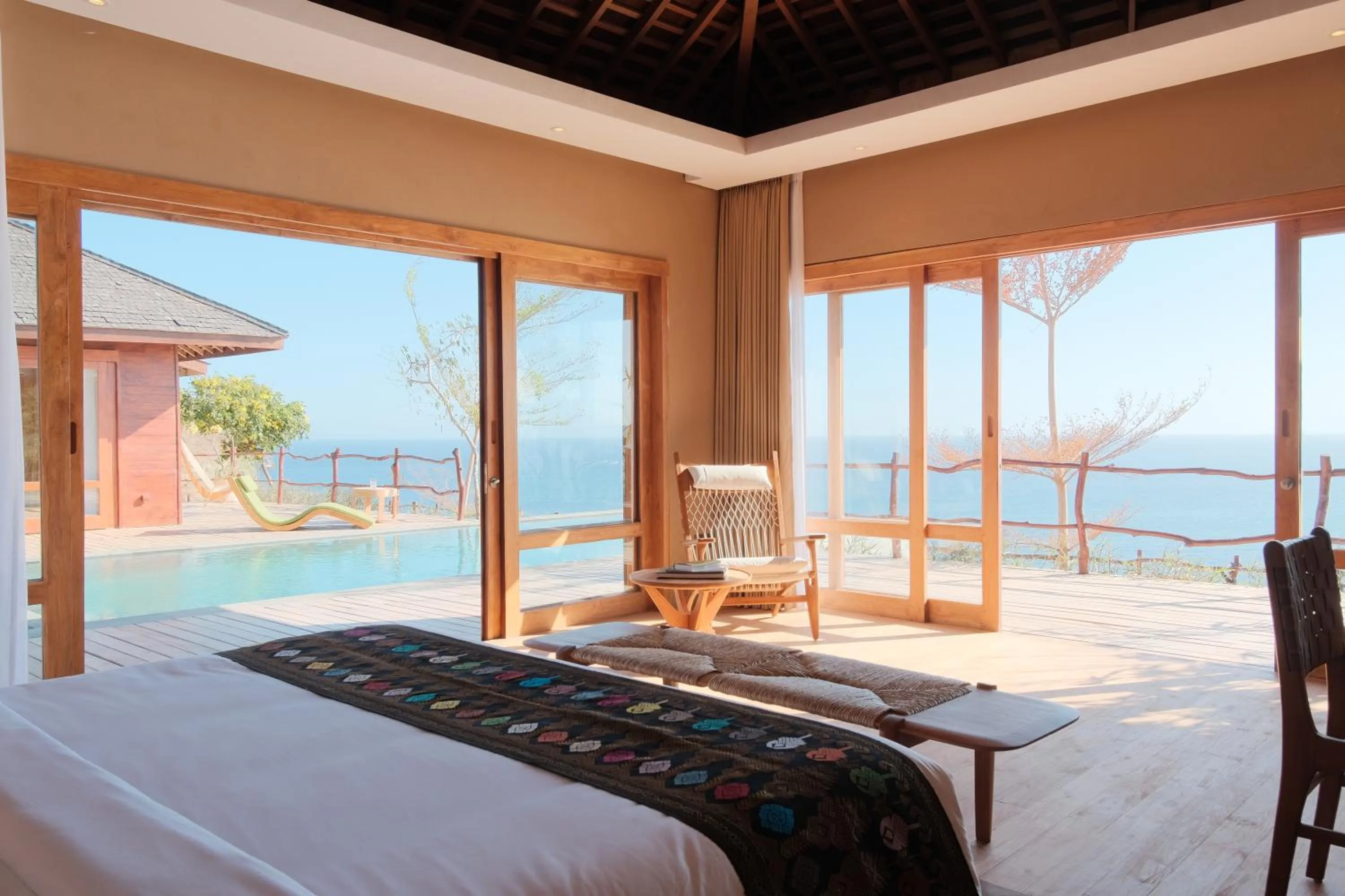 Sea view, Bed in TUNAK Resort Lombok