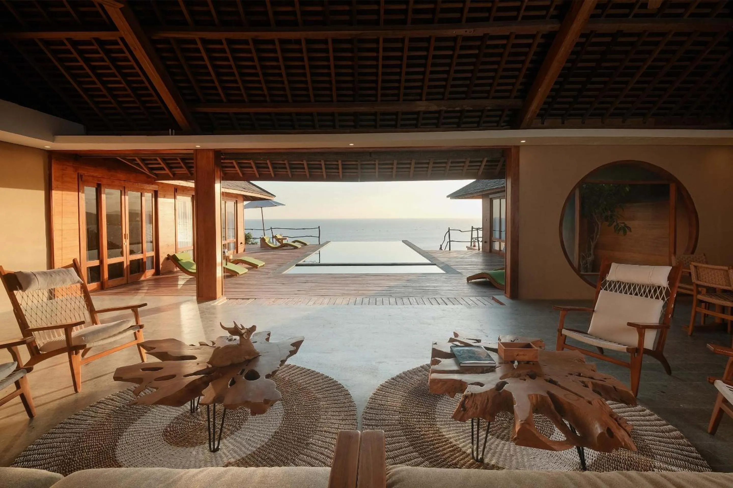 Living room in TUNAK Resort Lombok