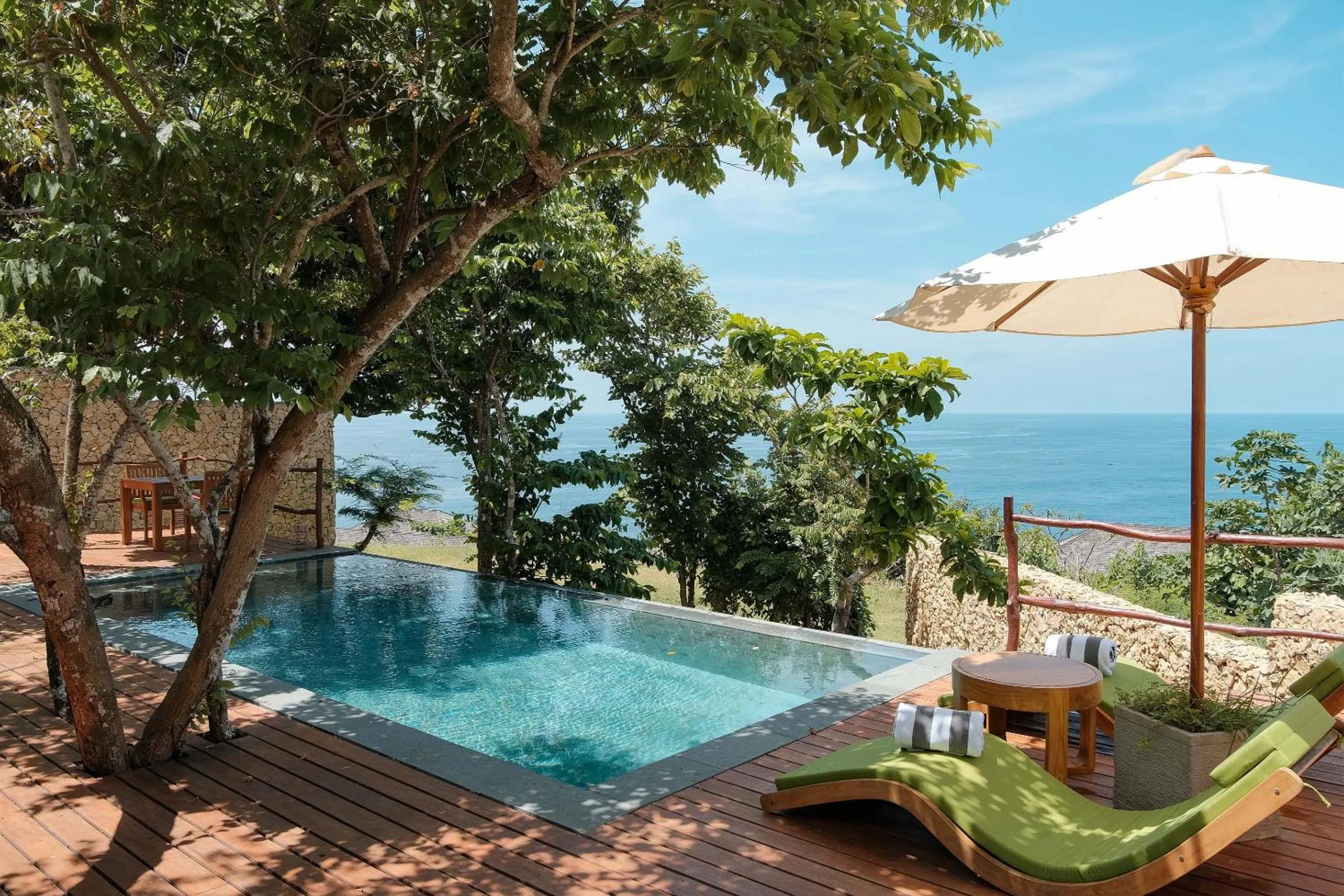 Patio in TUNAK Resort Lombok