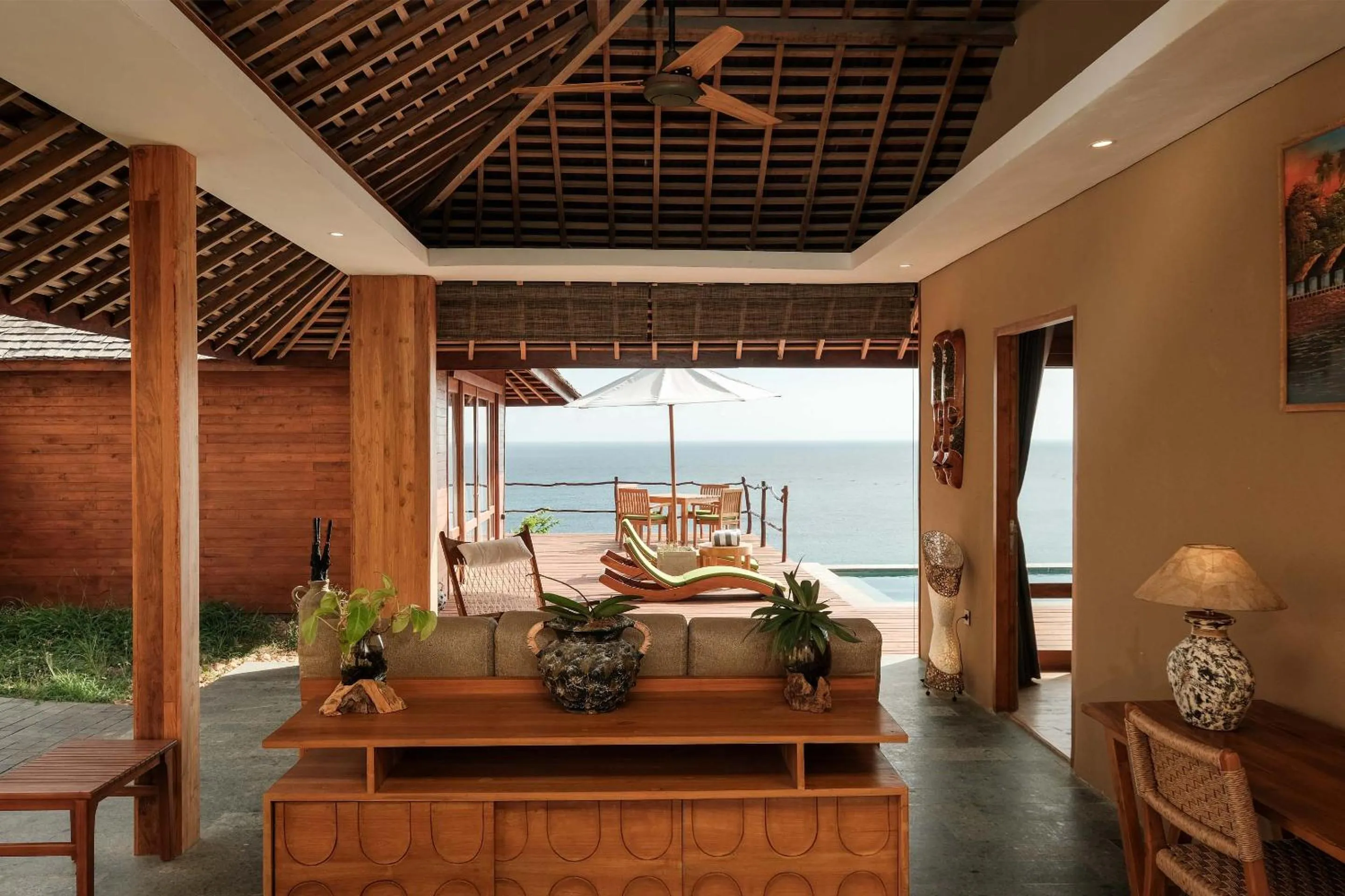 Living room in TUNAK Resort Lombok