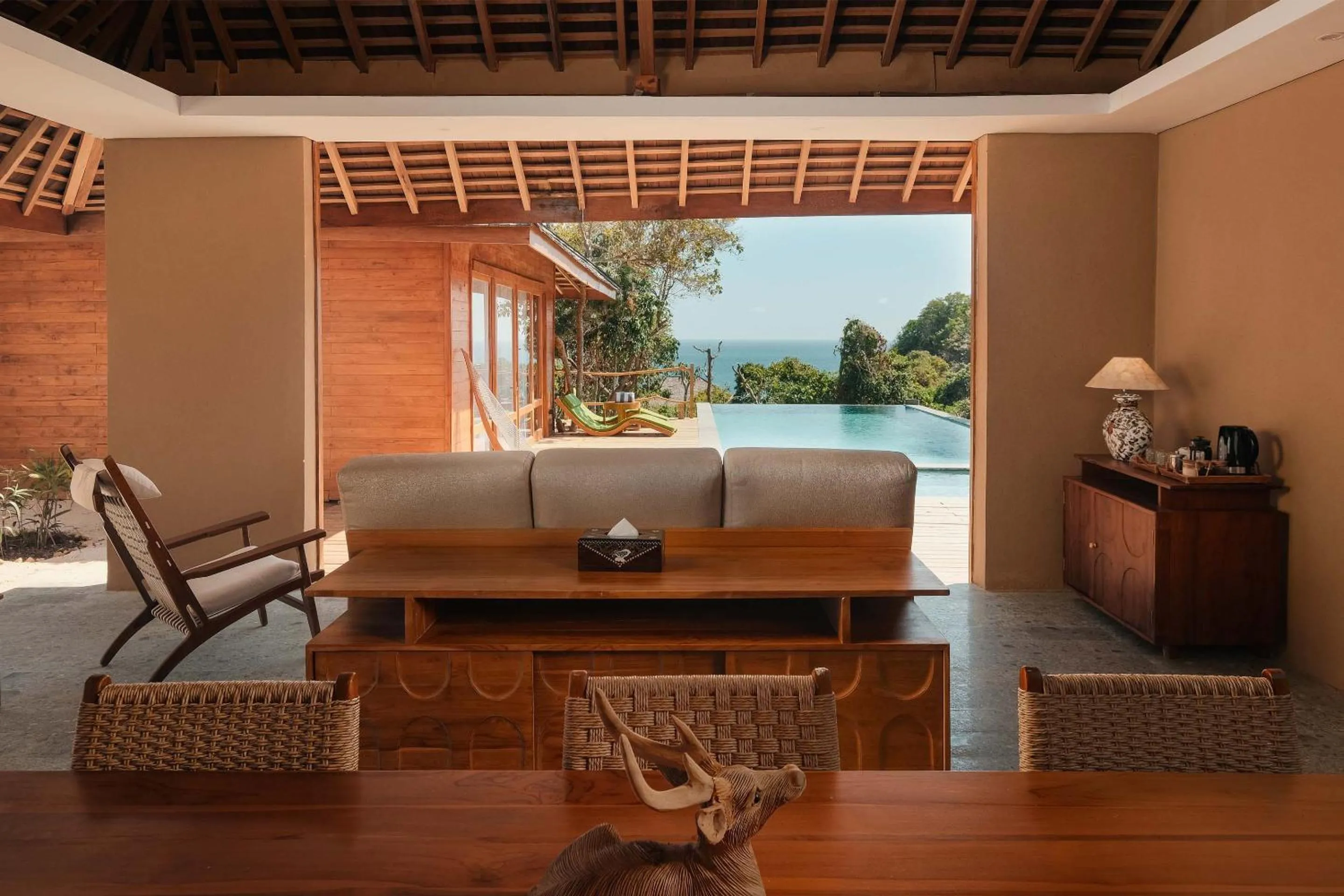 Living room in TUNAK Resort Lombok