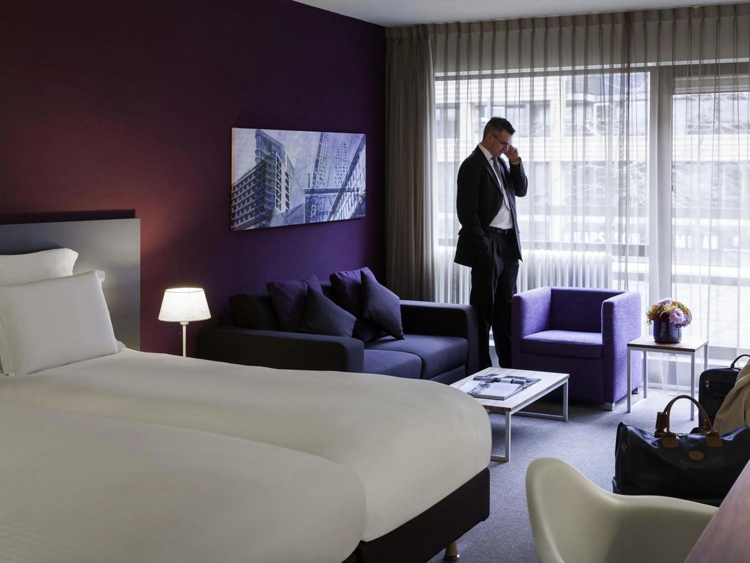 Bedroom, Bed in Pullman Eindhoven Cocagne