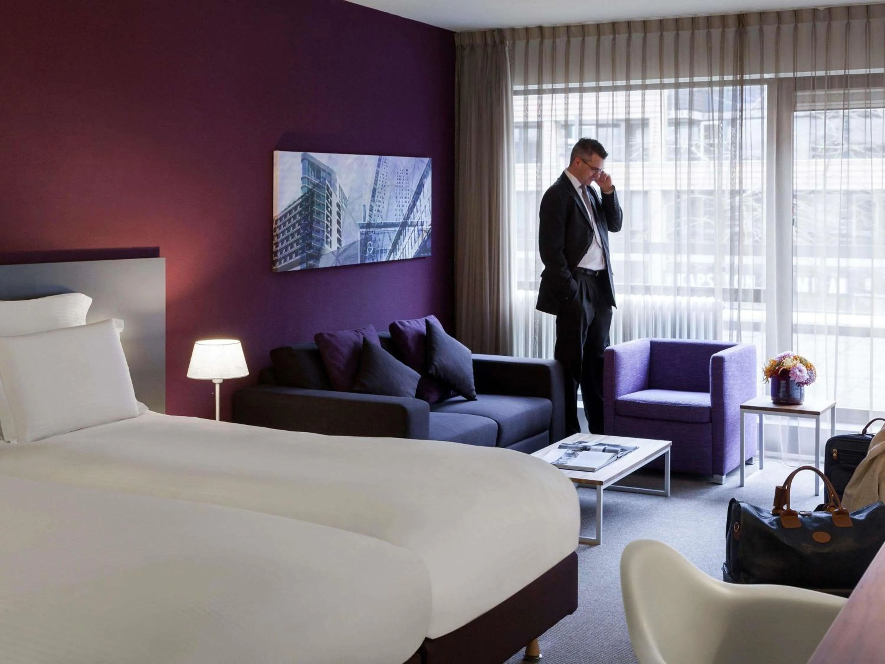 Bedroom, Bed in Pullman Eindhoven Cocagne