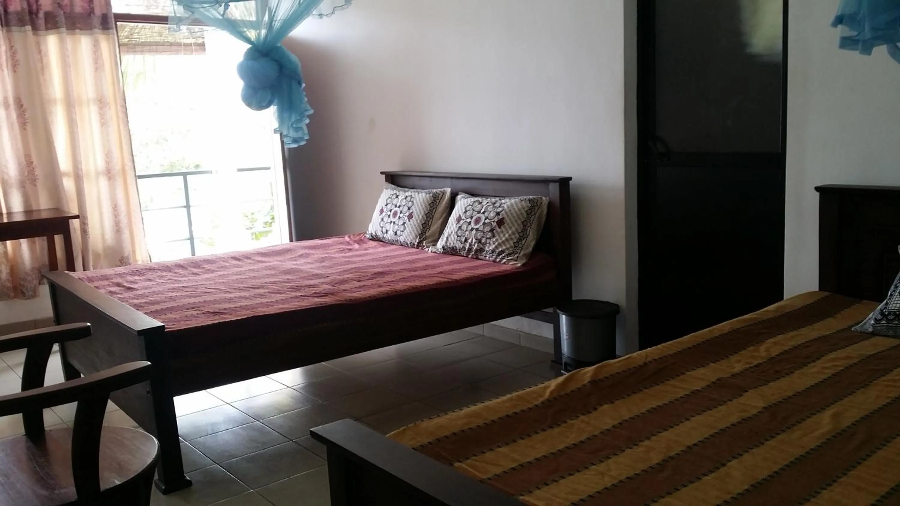 Bed in Polhena Coral Reef Resort