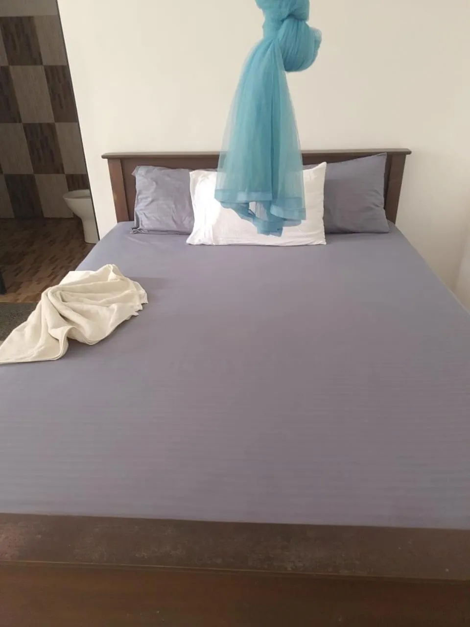 Bed in Polhena Coral Reef Resort