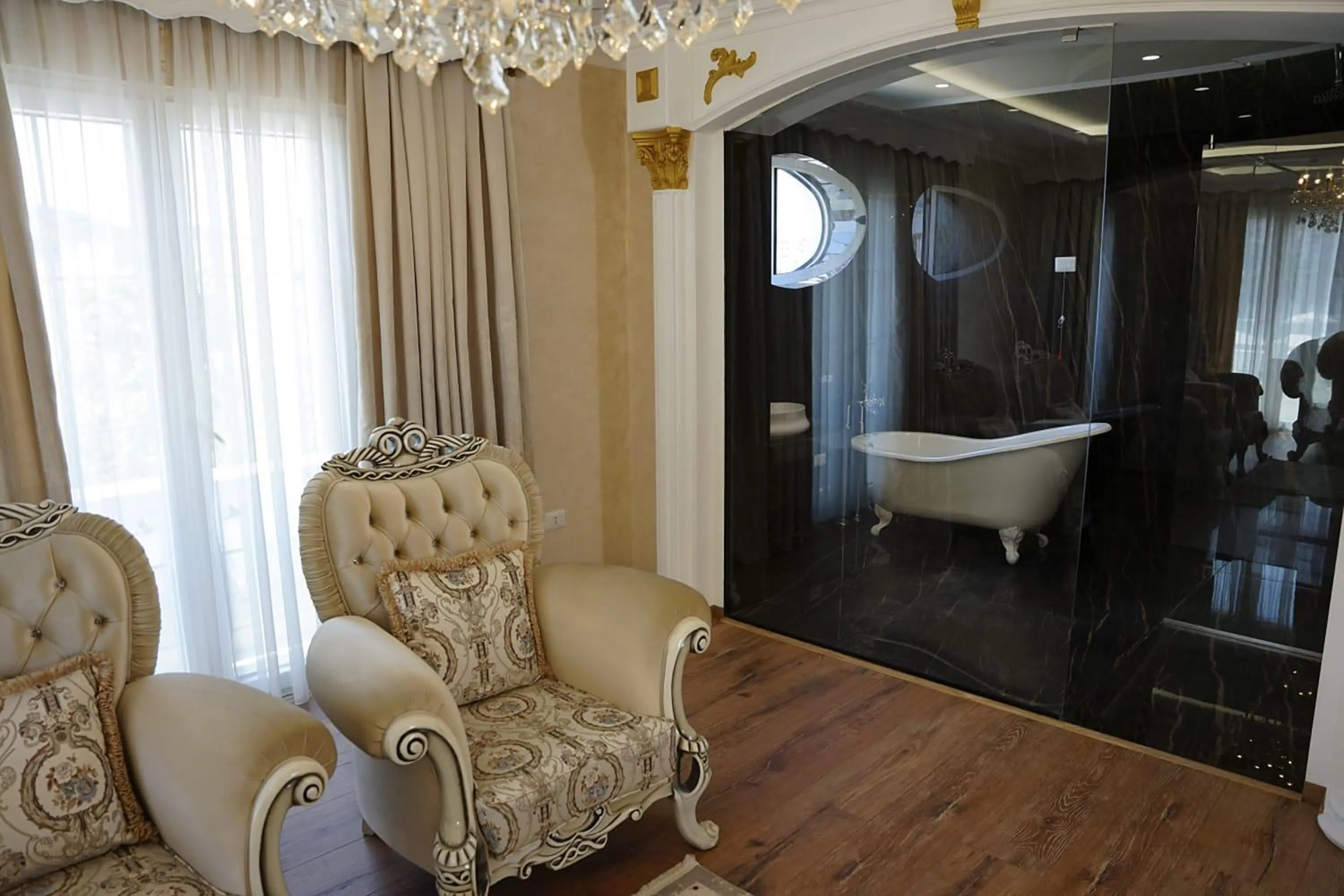 Seating area in Hotel Eiffel