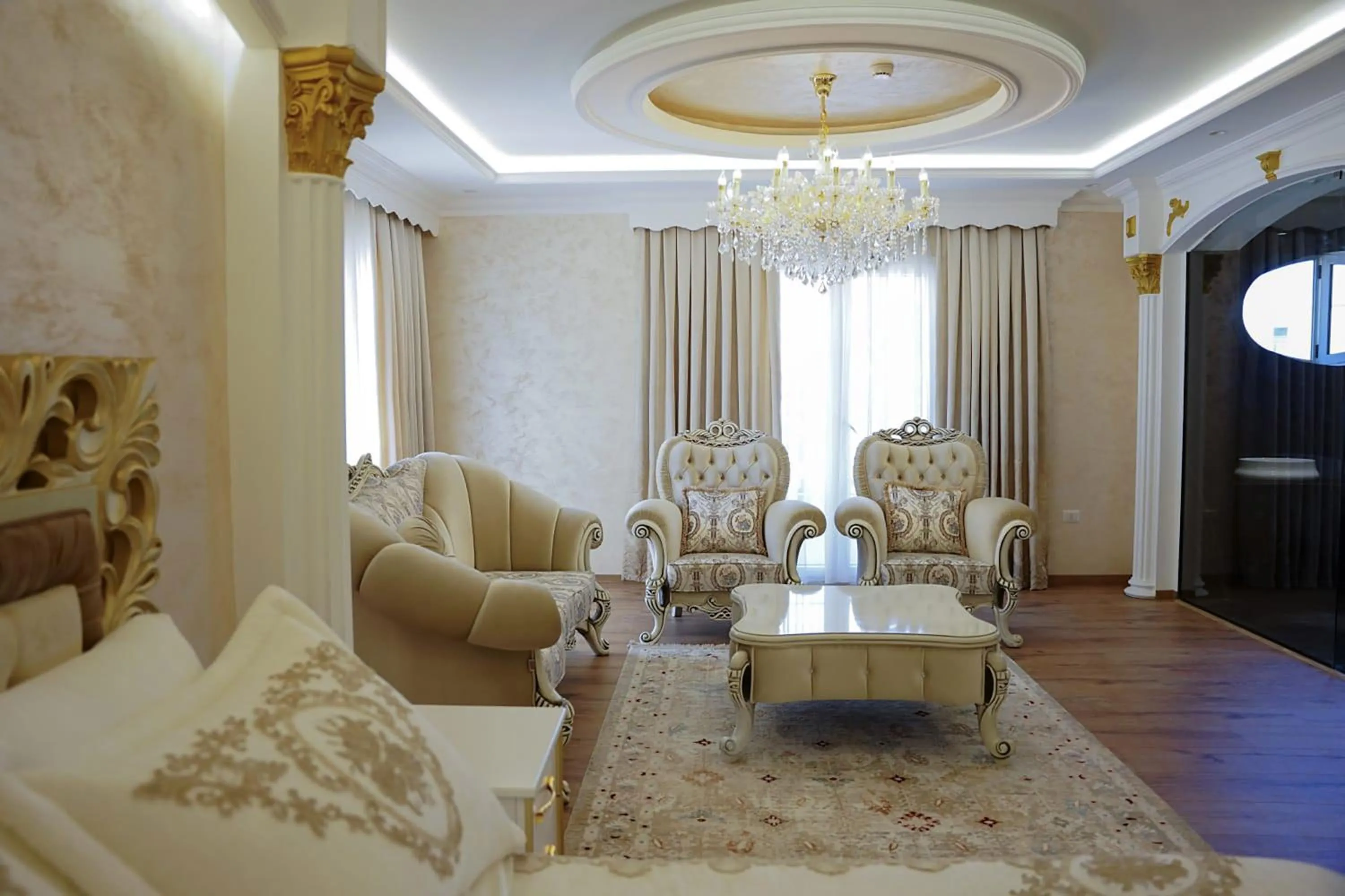 Seating area in Hotel Eiffel