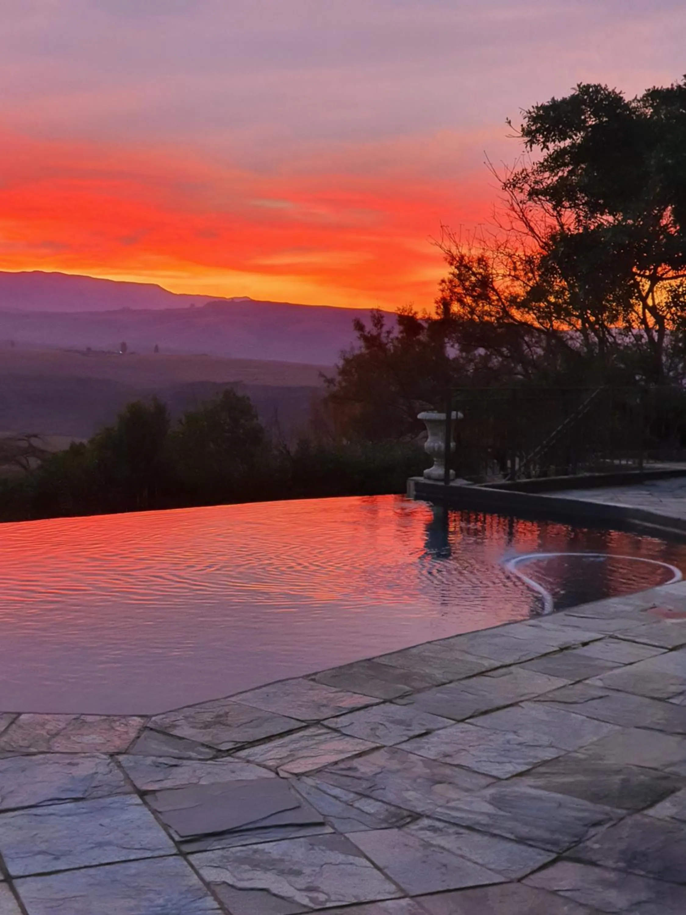 Pool view in Inkungu Lodge