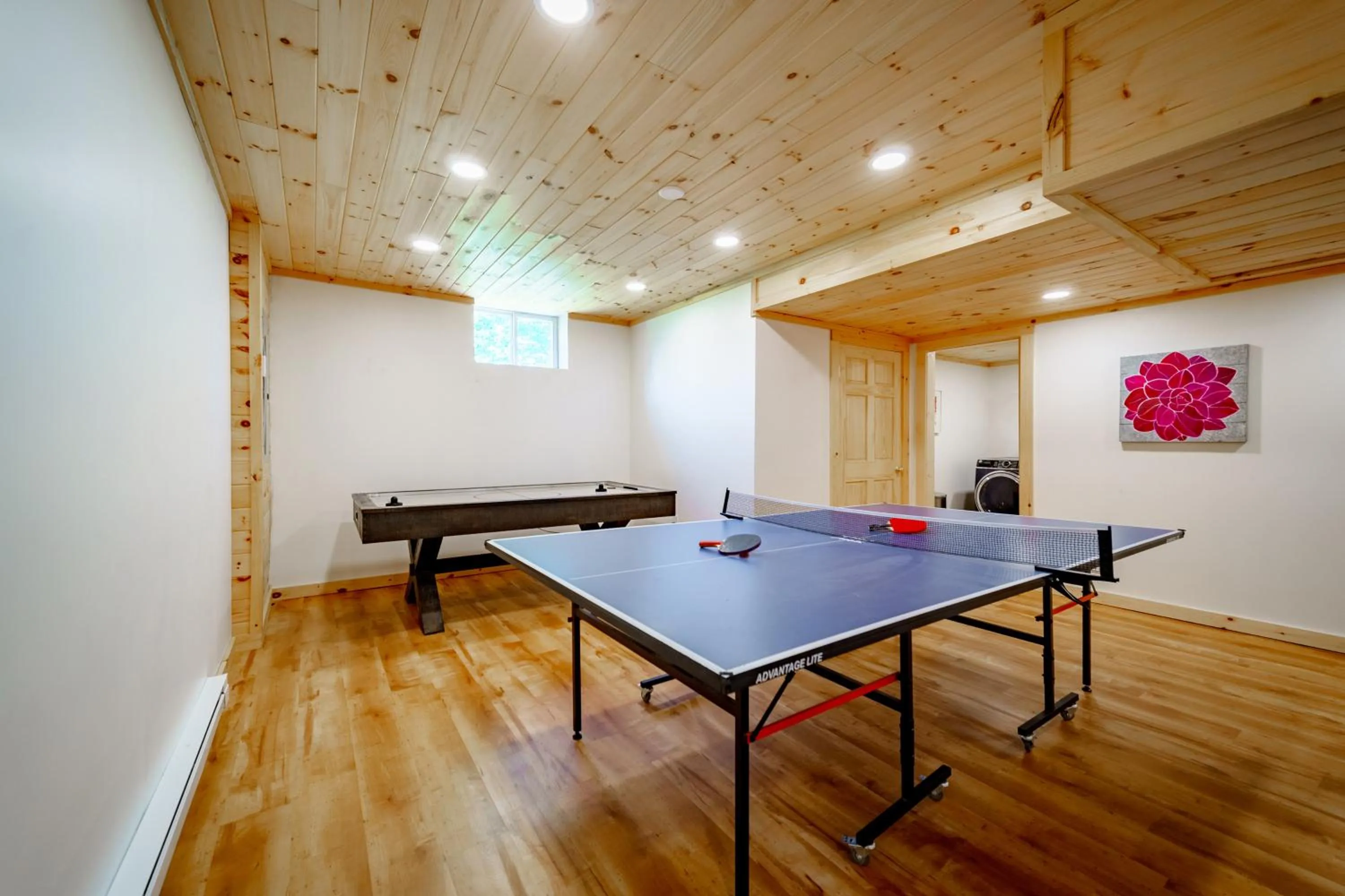 Game Room in Adirondack Alpine Cabin with Hot Tub, Near Whiteface, Lake Placid, Game Rm, Fenced Yard, Views