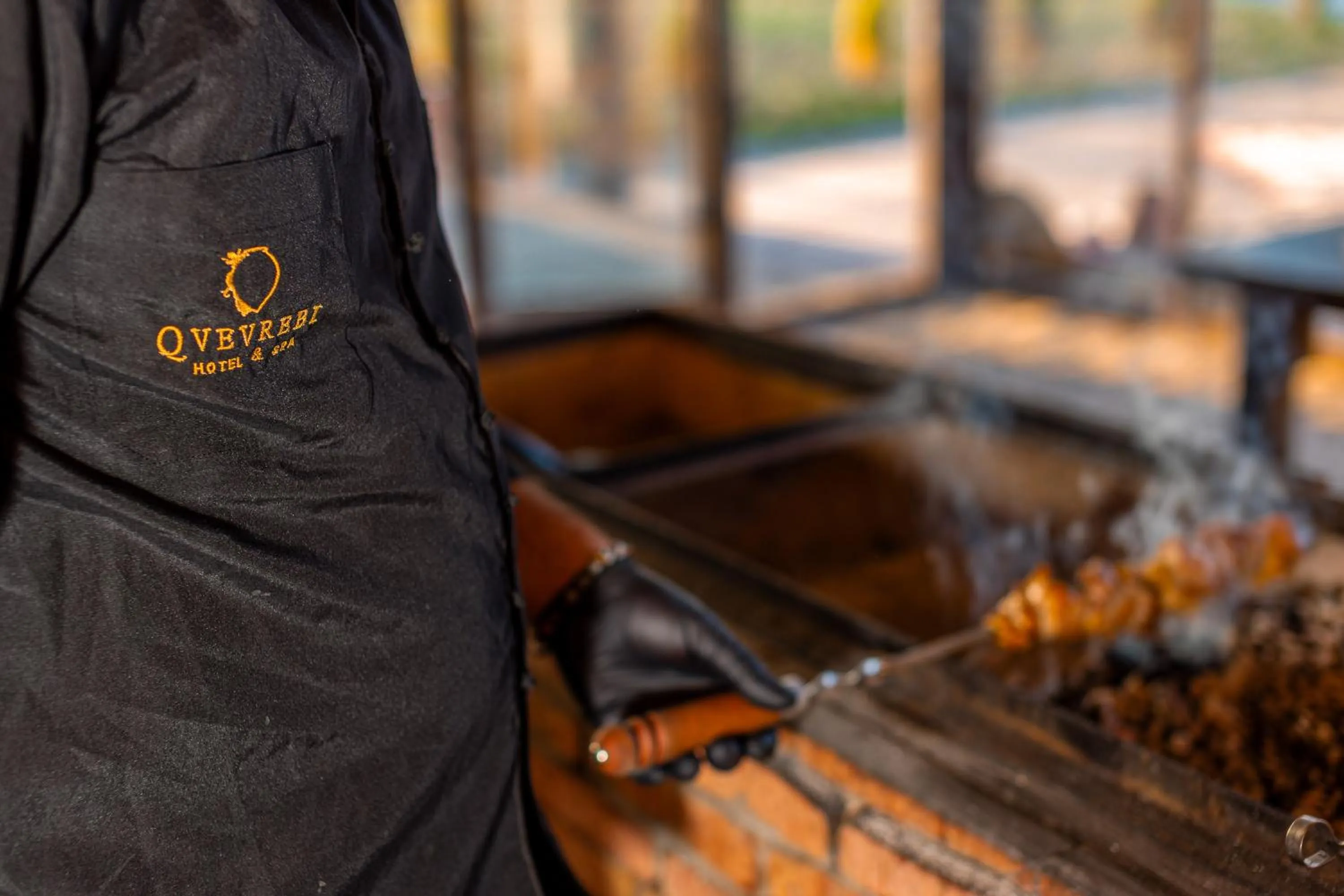 Restaurant/places to eat in Hotel Qvevrebi