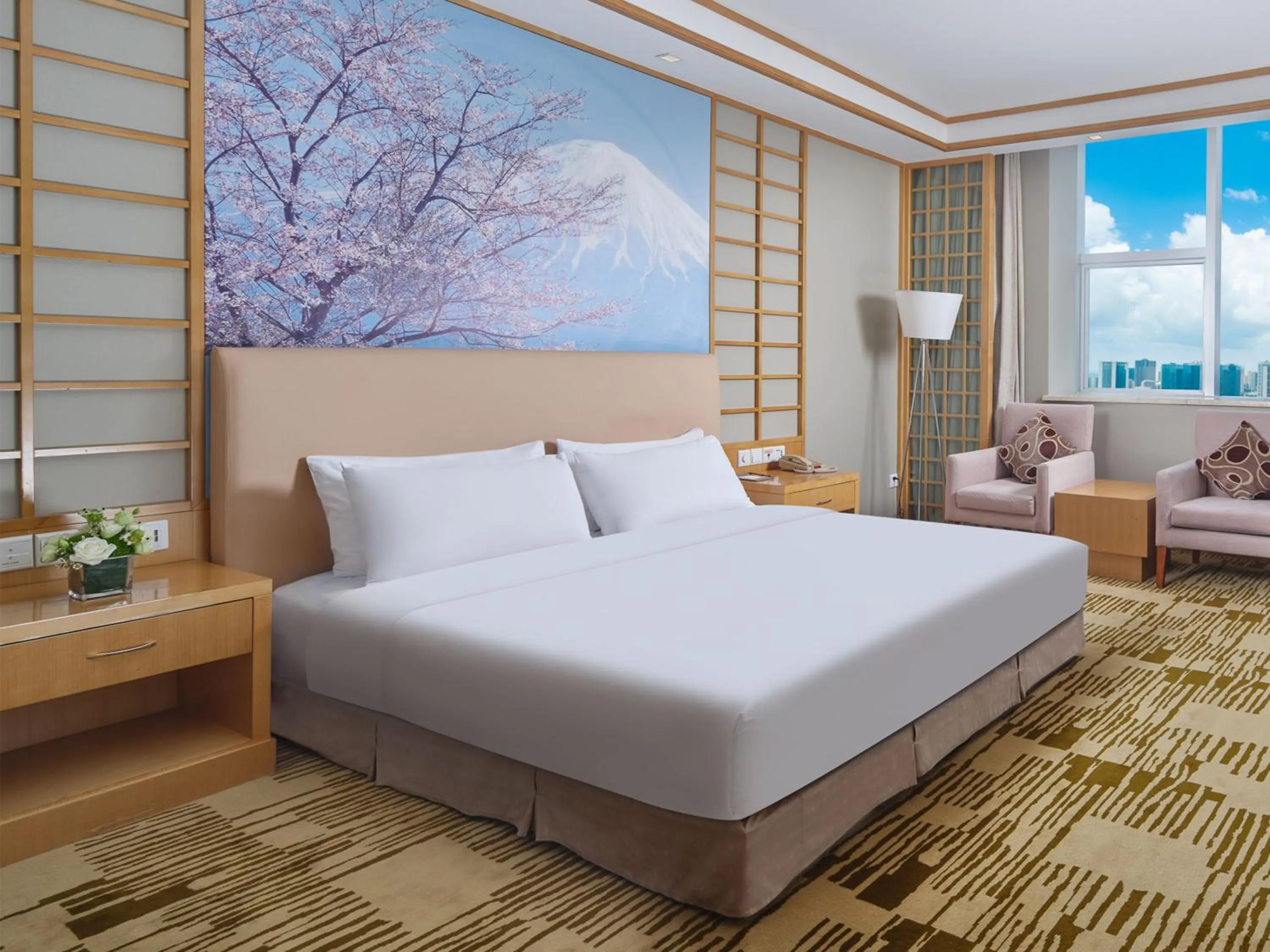 Bed in Jin Jiang International Hotel Taicang