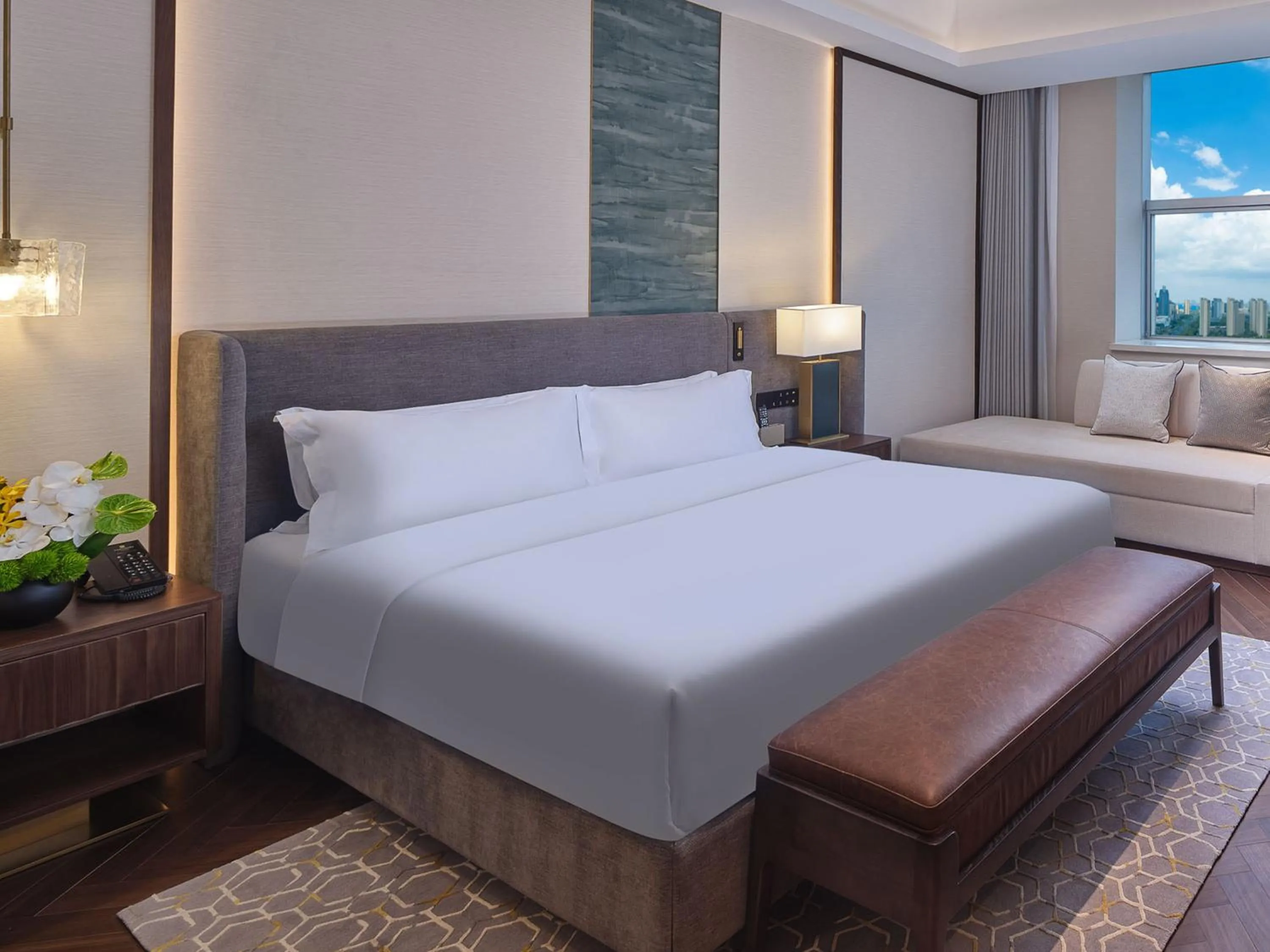 Bed in Jin Jiang International Hotel Taicang