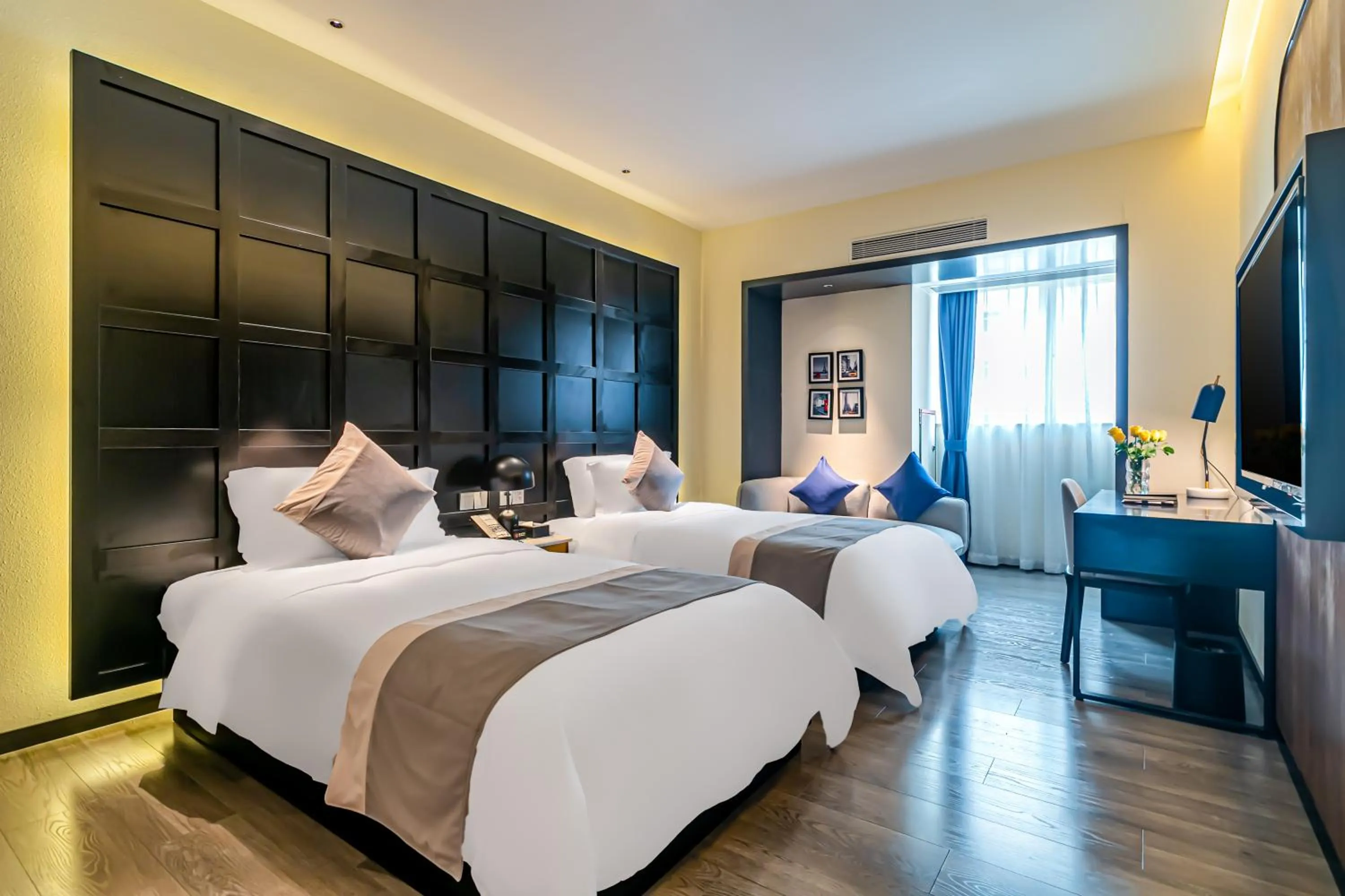 Bed in Empathy Hotel - Guangzhou East Railway Station Tianhe Sports Center