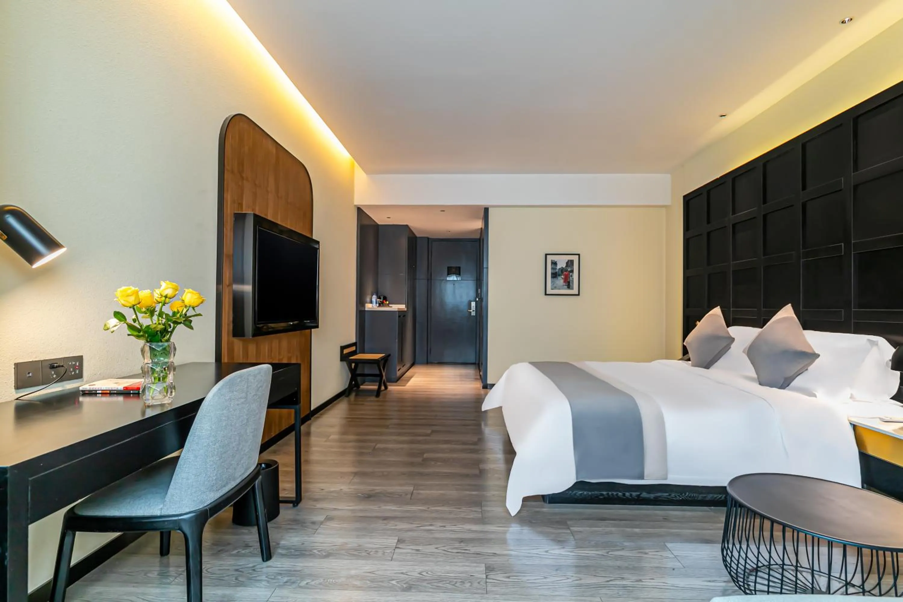 Bed in Empathy Hotel - Guangzhou East Railway Station Tianhe Sports Center
