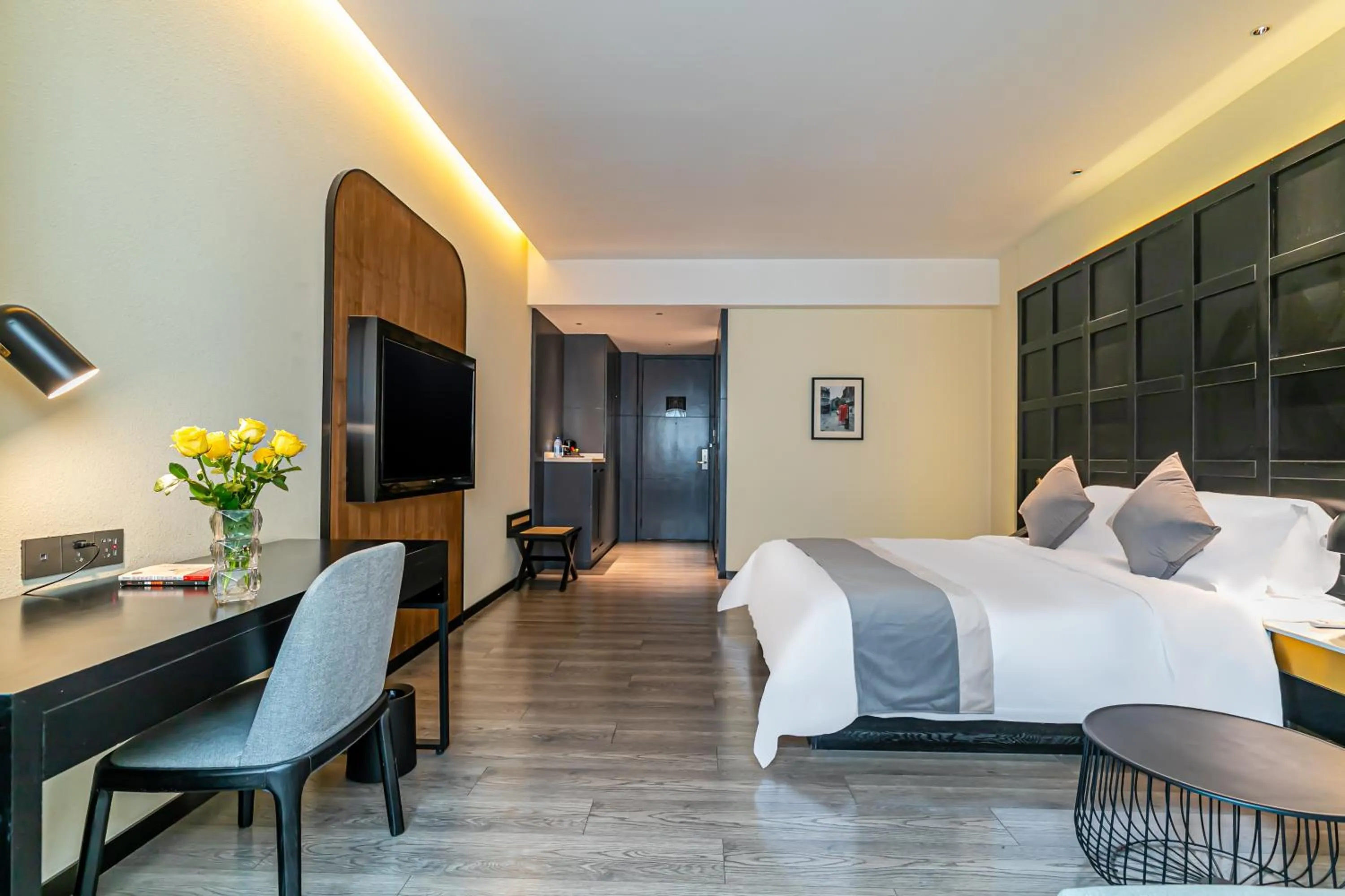 Bed in Empathy Hotel - Guangzhou East Railway Station Tianhe Sports Center