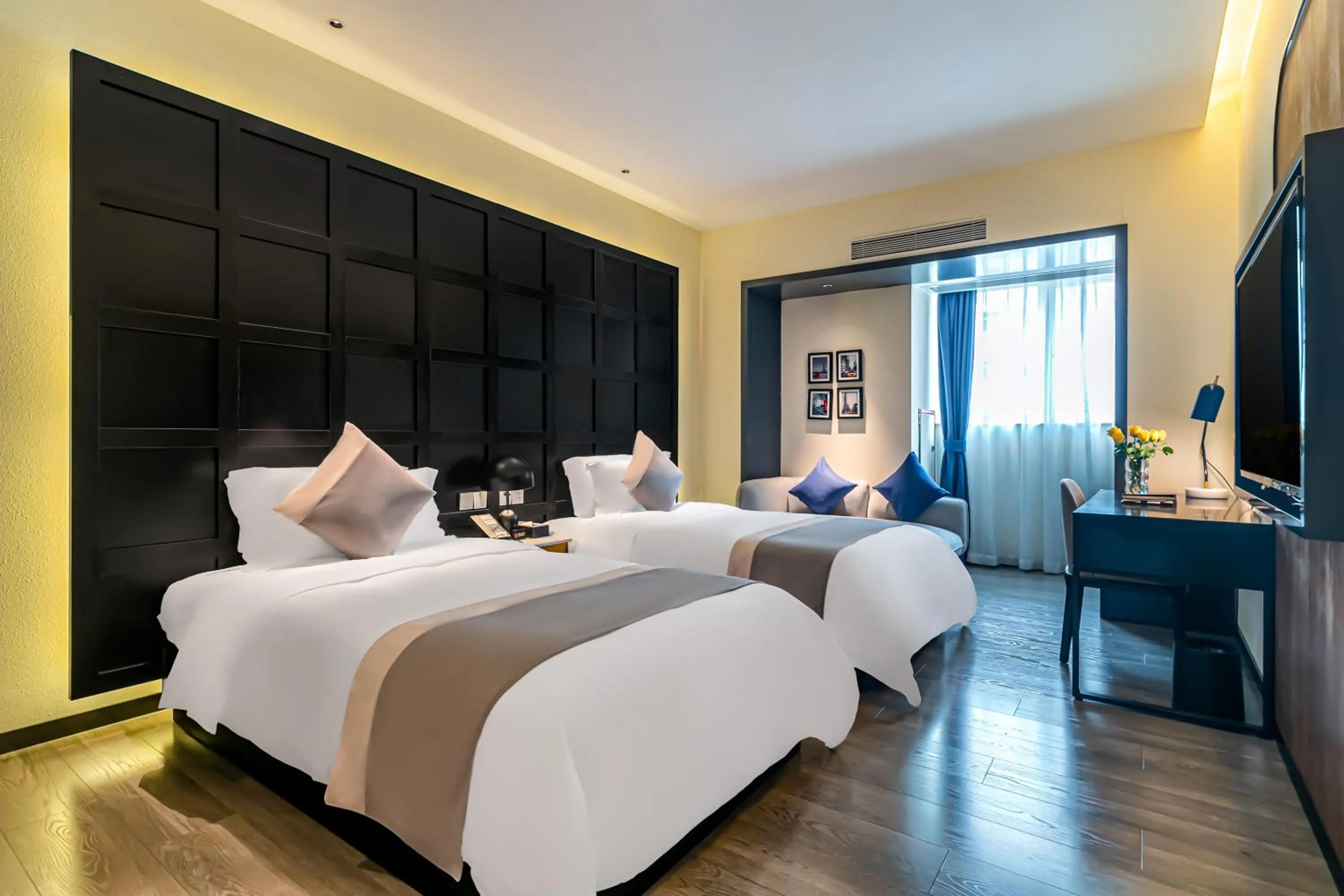 Bed in Empathy Hotel - Guangzhou East Railway Station Tianhe Sports Center