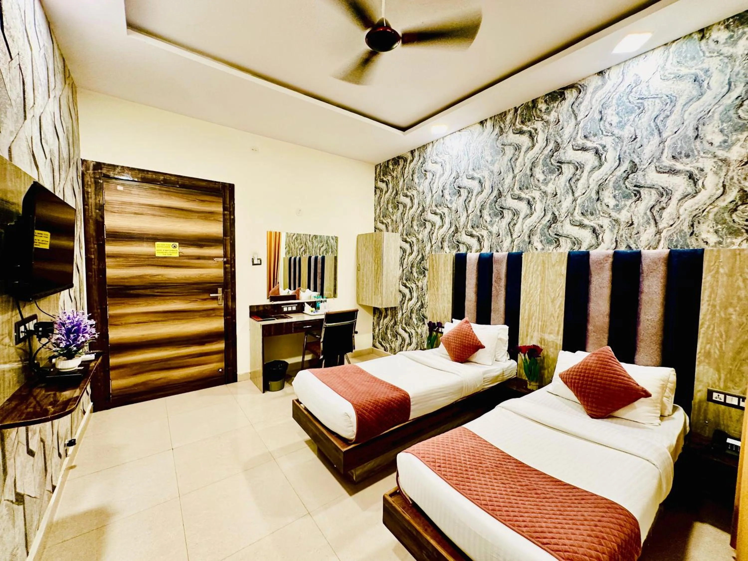 Property building, Bed in Hotel Sky International- Airport Zone Hyderabad