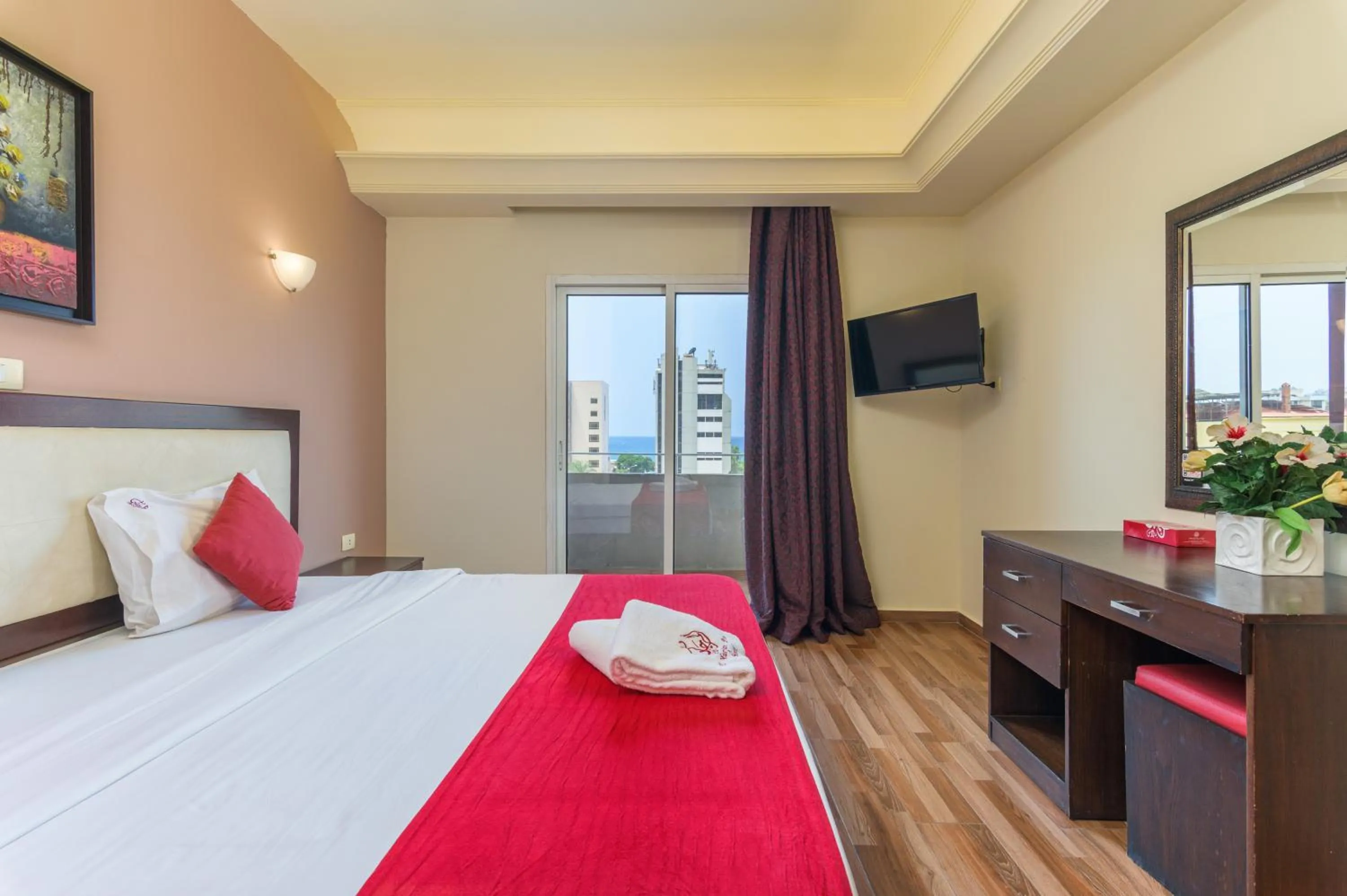 Bed in Al Murjan Palace Hotel Jounieh