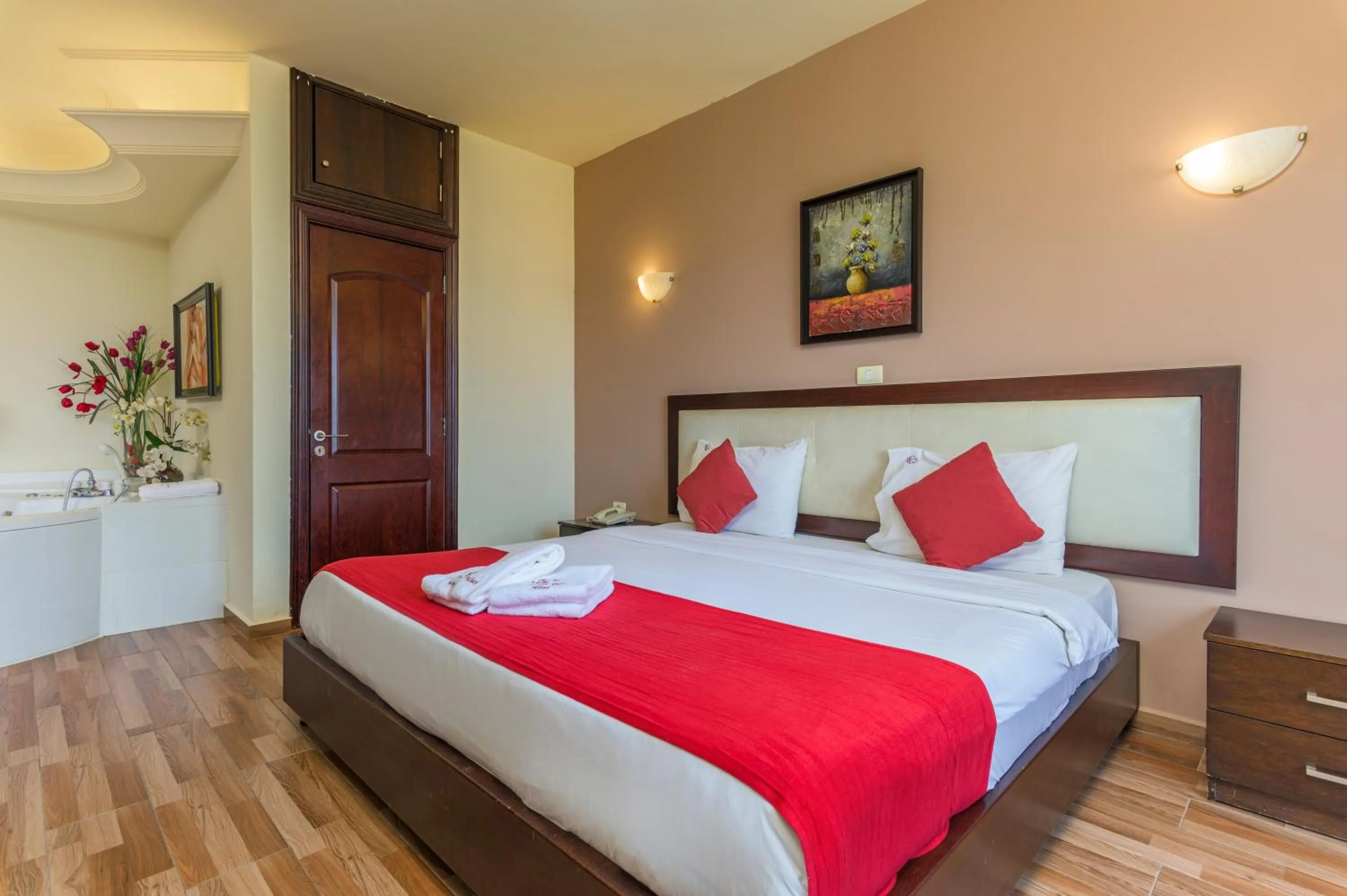 Bed in Al Murjan Palace Hotel Jounieh