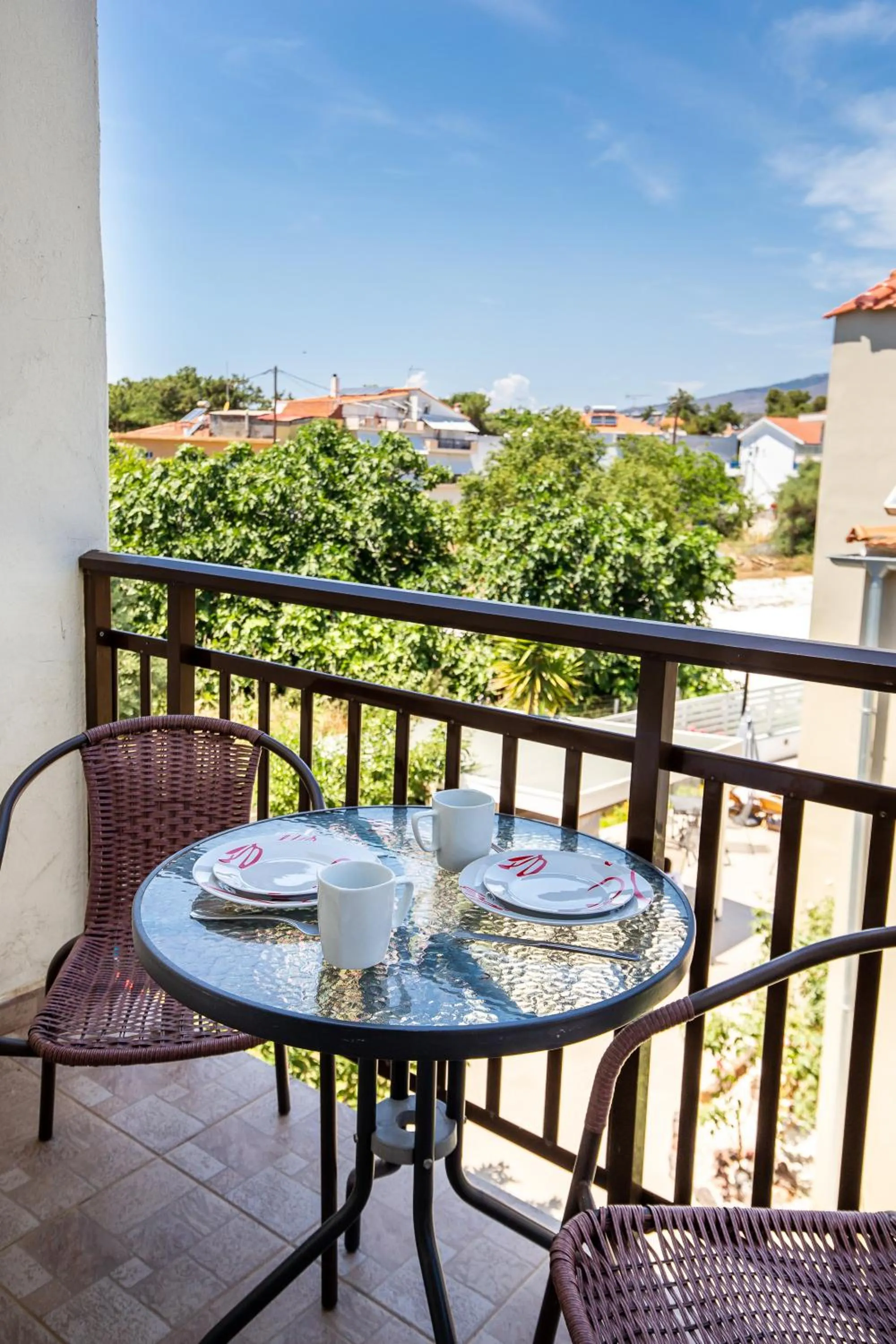 Balcony/Terrace in Famelia Studios Lampiris