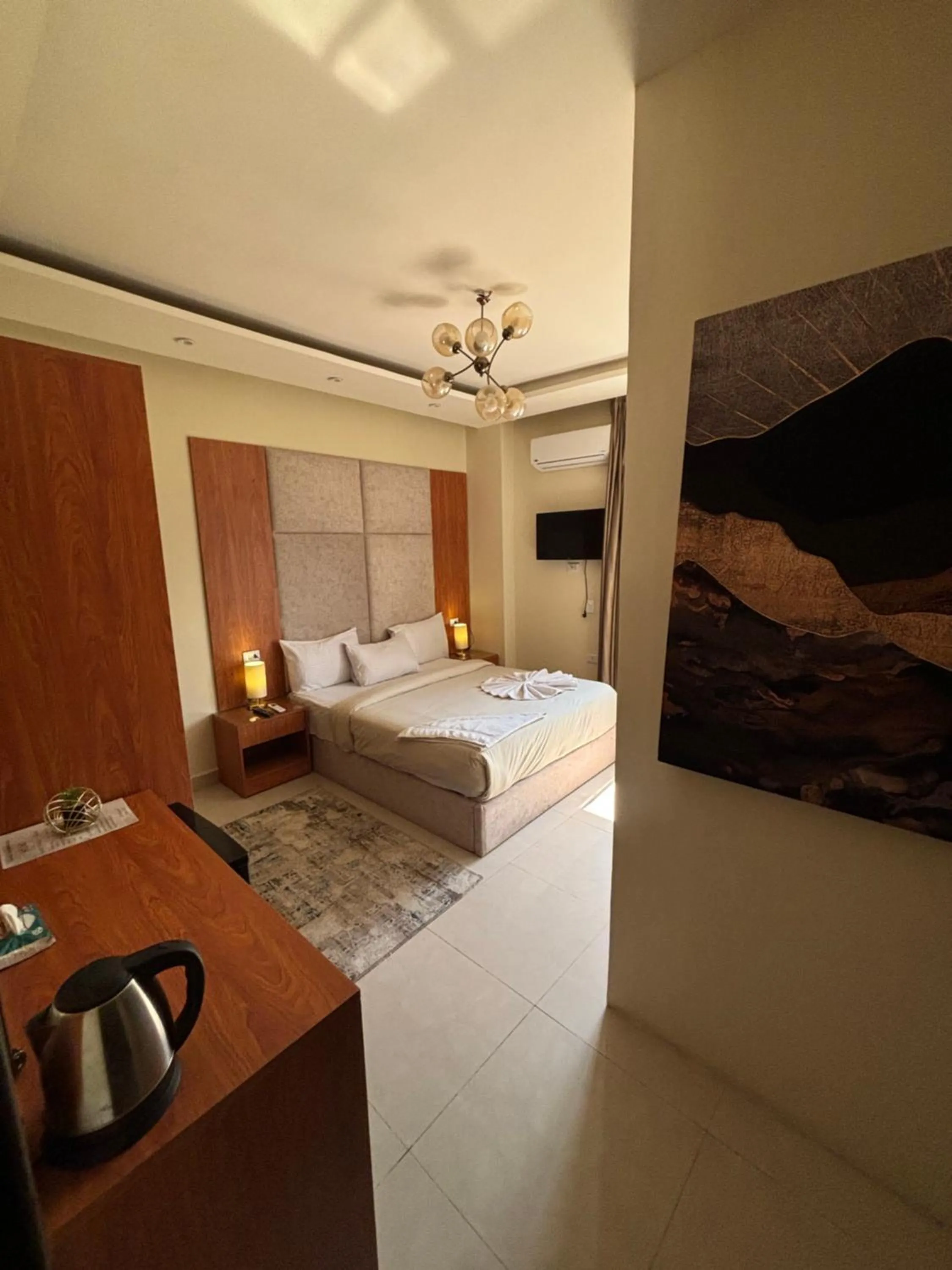 View (from property/room), Bed in Solima Pyramids View