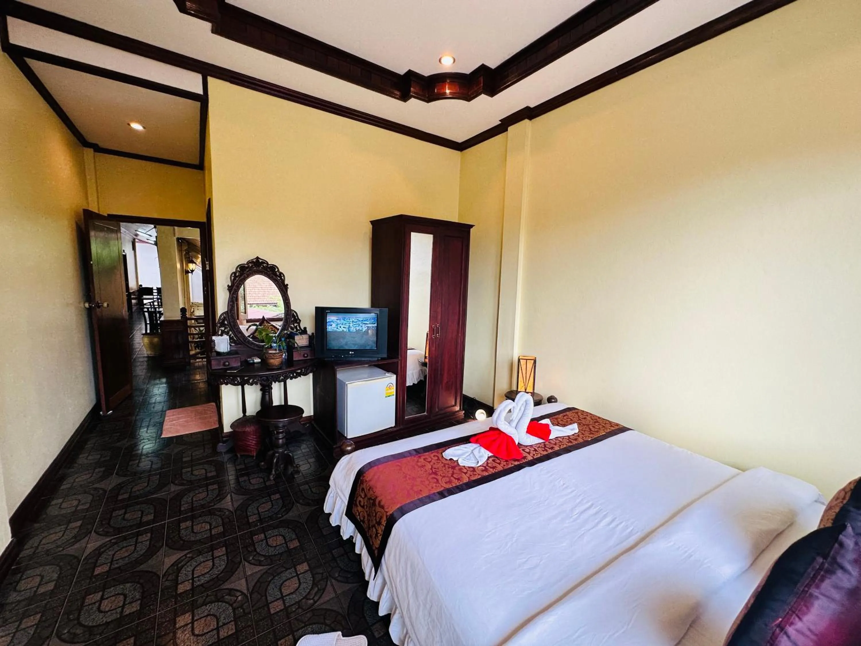 Bed in Visoun Luang Prabang Hotel