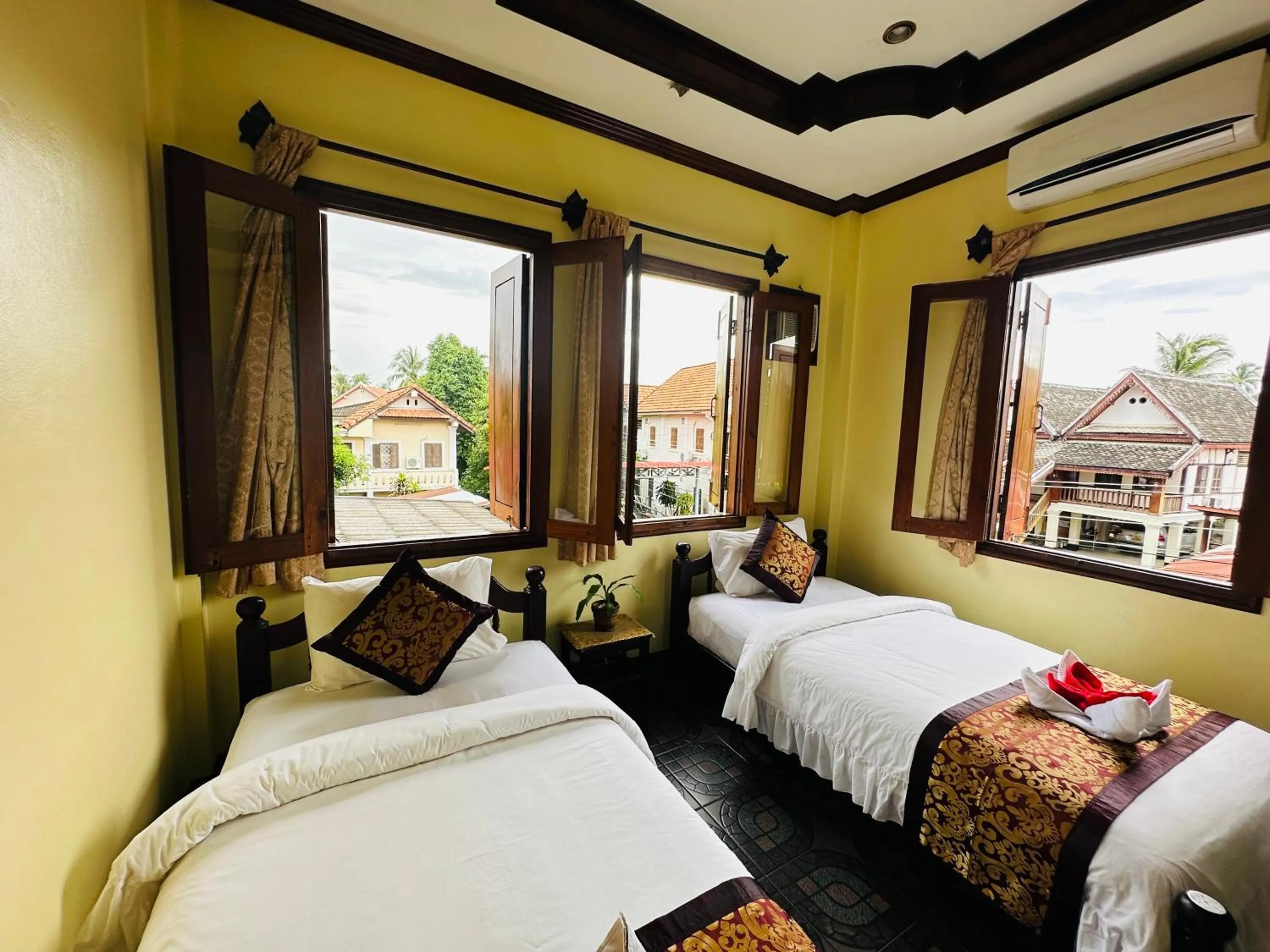 Bed in Visoun Luang Prabang Hotel