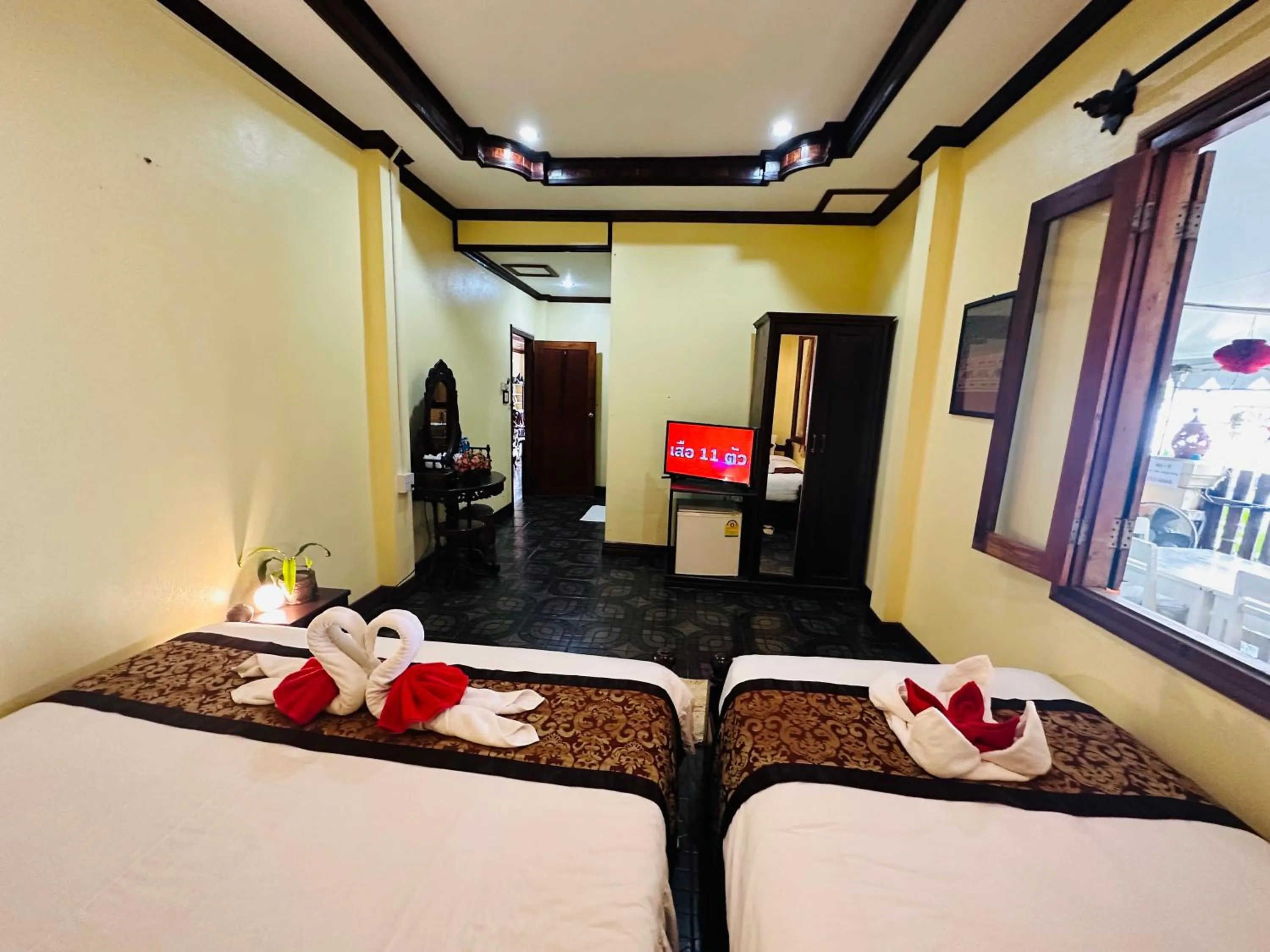 Bed in Visoun Luang Prabang Hotel